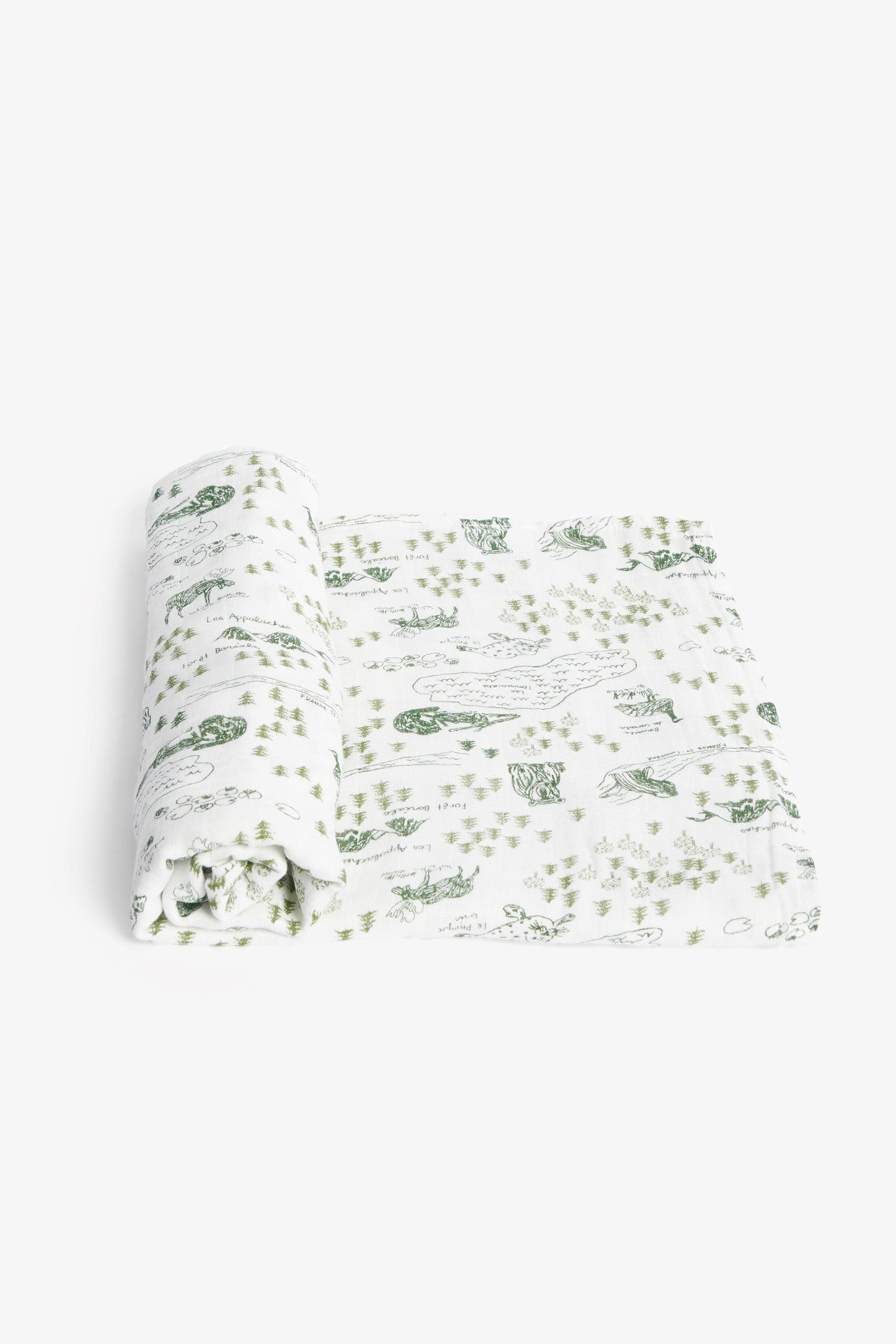 Couverture mousseline en bamboo et coton - Bébé && VERT