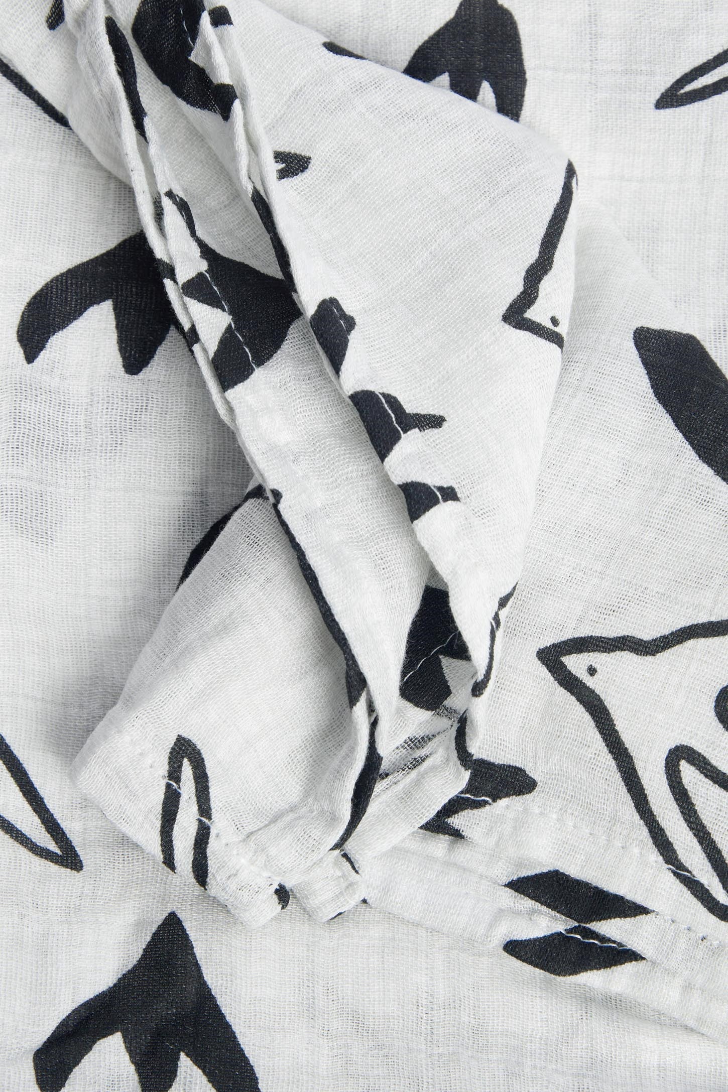 Couverture mousseline en bamboo et coton - Bébé && NOIR