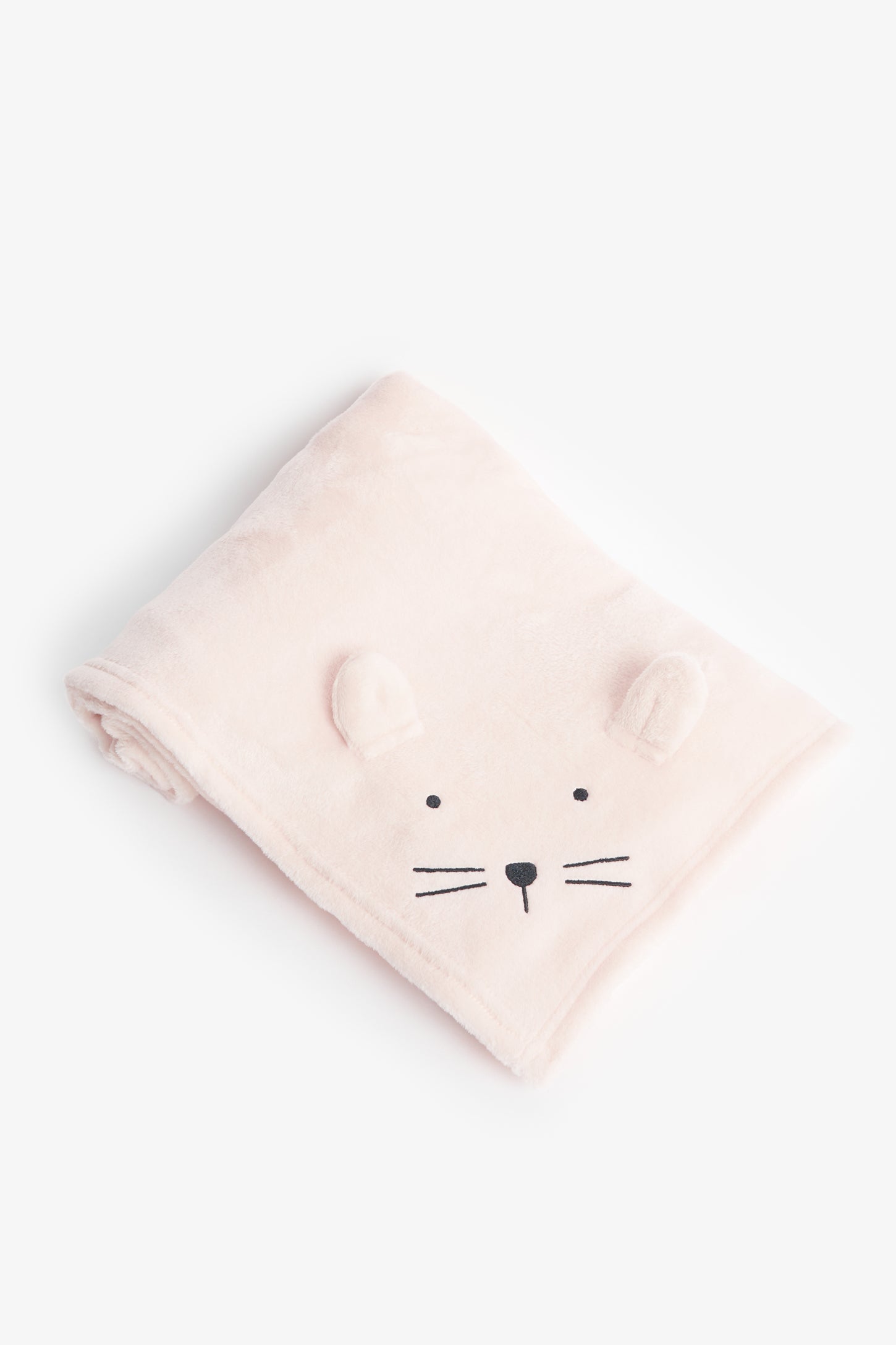 Couverture animal, peluche - Bébé && ROSE PALE