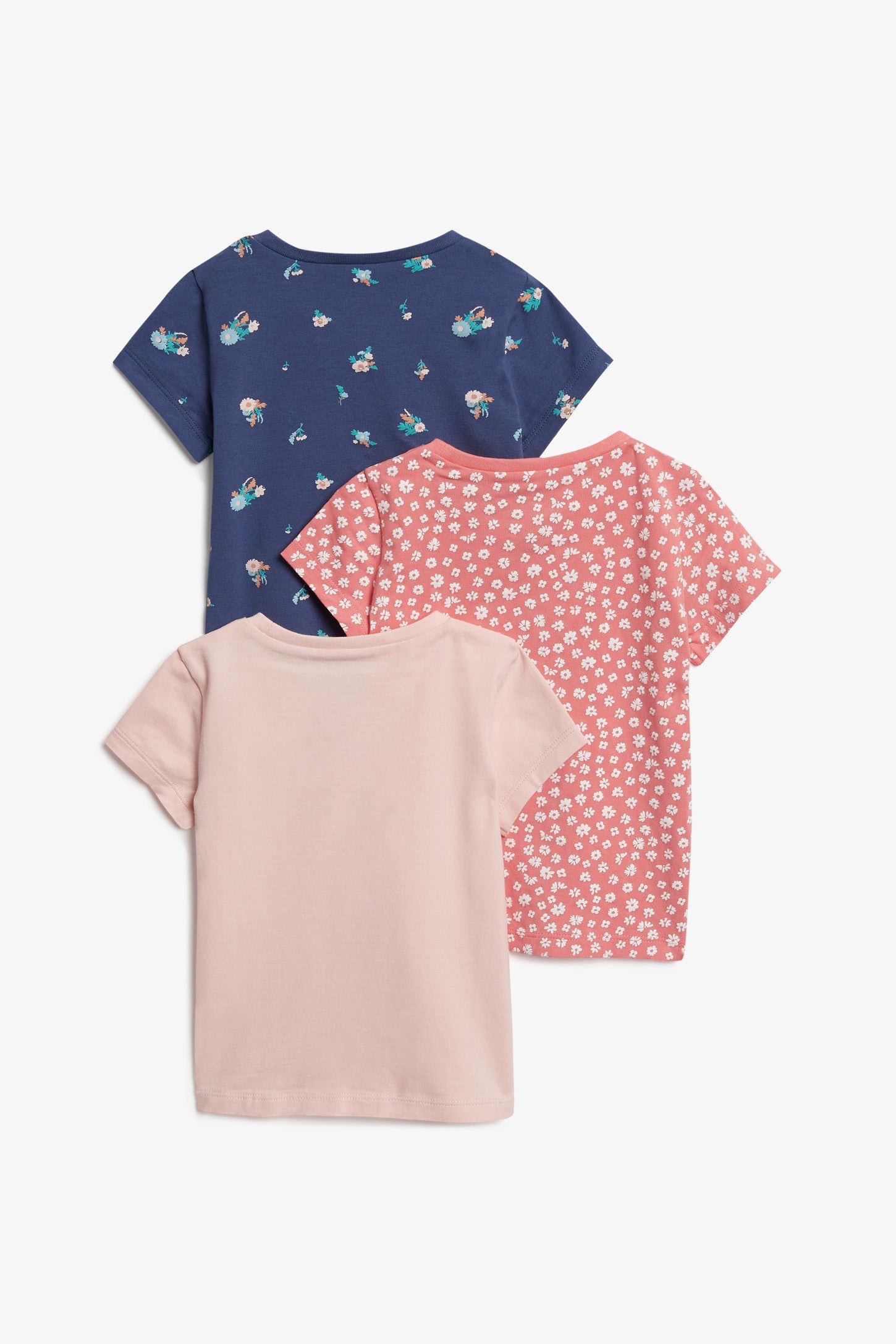 Lot de 3 t-shirts en coton, 2T-3T - Bébé fille && ROSE PALE