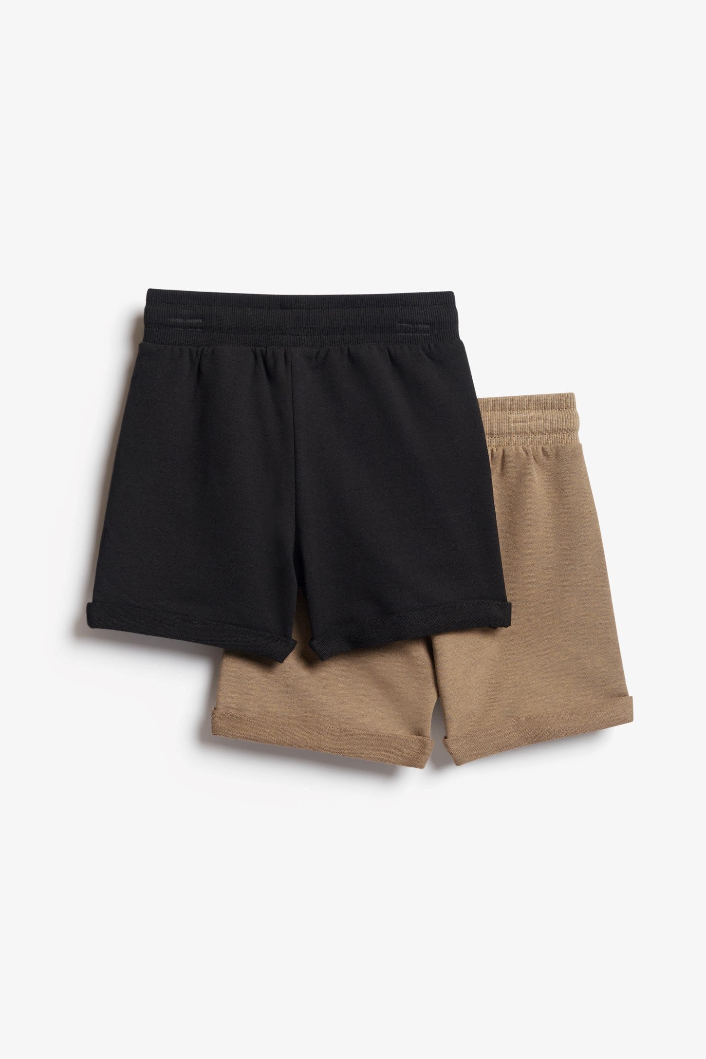 Lot de 2 shorts ouatés, 2T-3T - Bébé garçon && NOIR