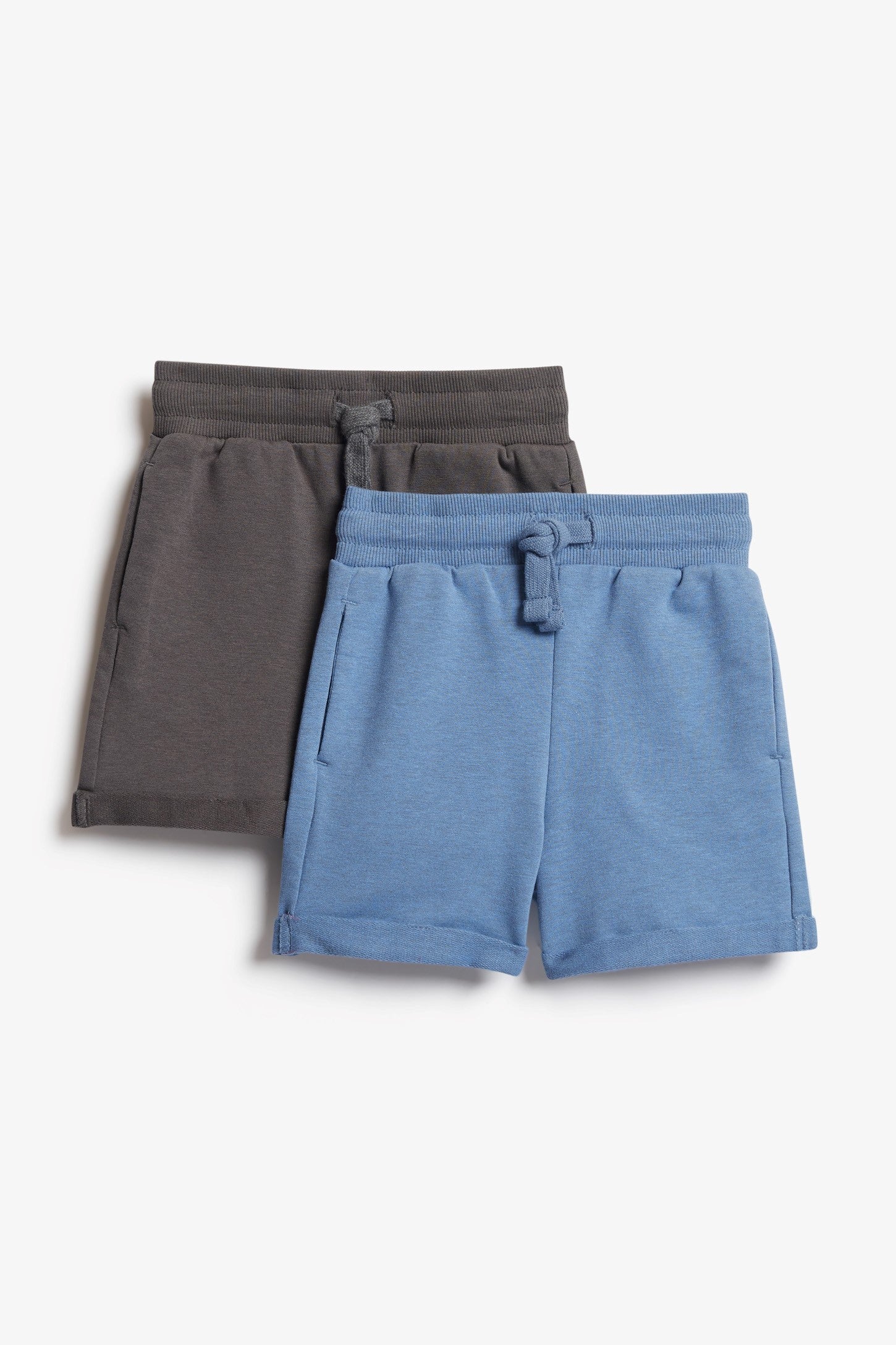 Lot de 2 shorts ouatés, 2T-3T - Bébé garçon && GRIS