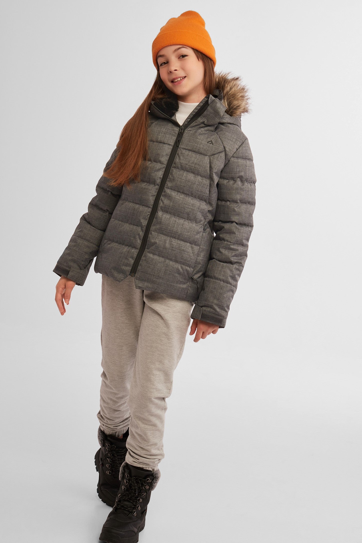 Manteau d'hiver matelassé BM - Ado fille && CHARBON MIXTE