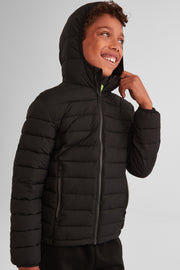 Manteau matelassé compressible - Ado garçon && NOIR