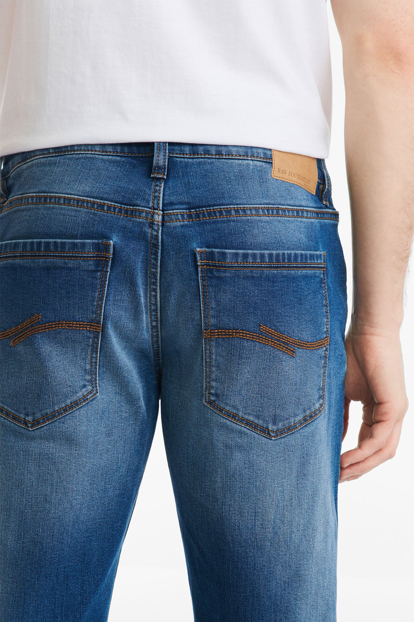Jeans 5 poches coupe régulière 30'' - Homme && MARIN