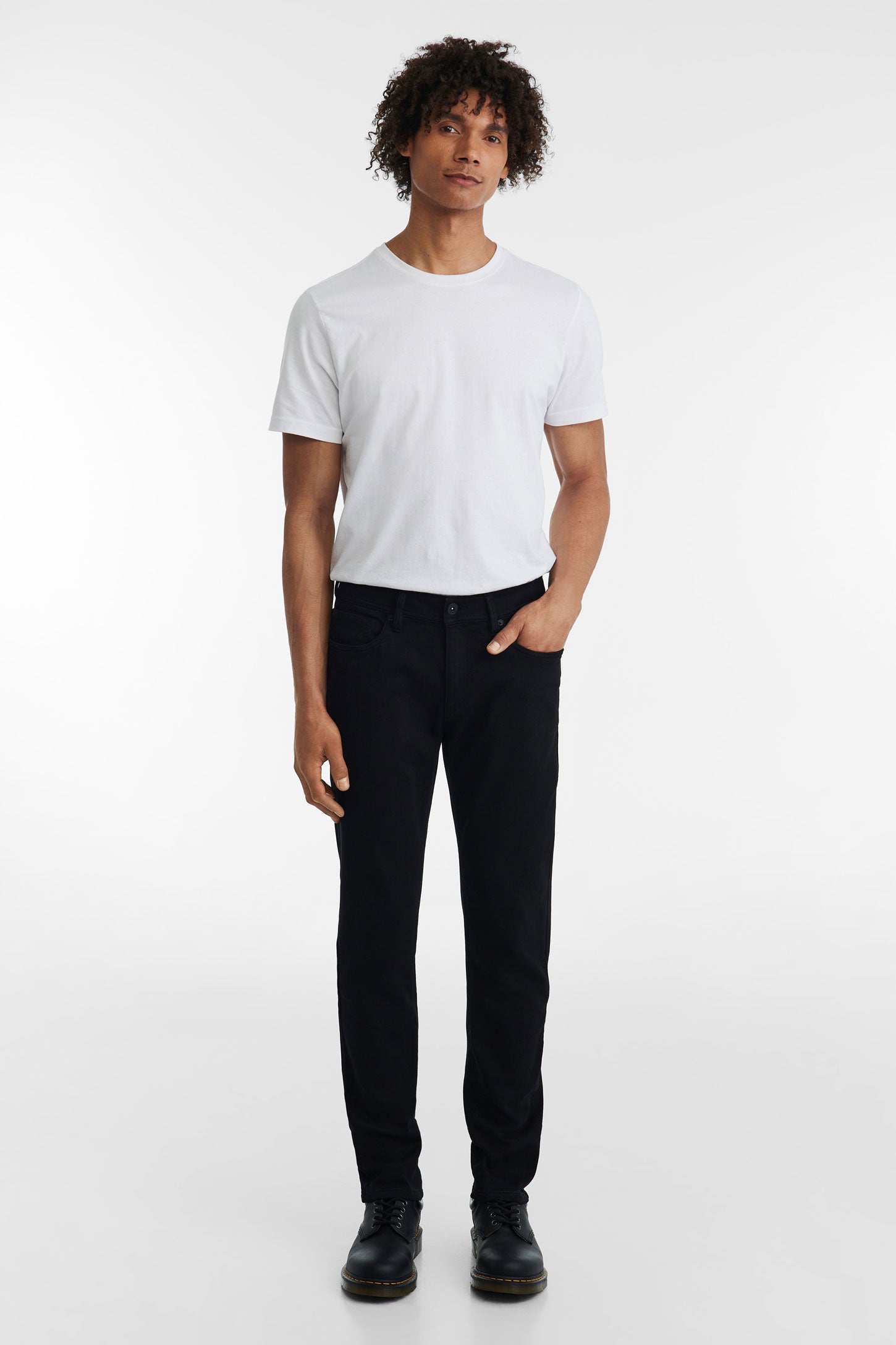 Jeans 5 poches coupe confort 32'' - Homme && NOIR
