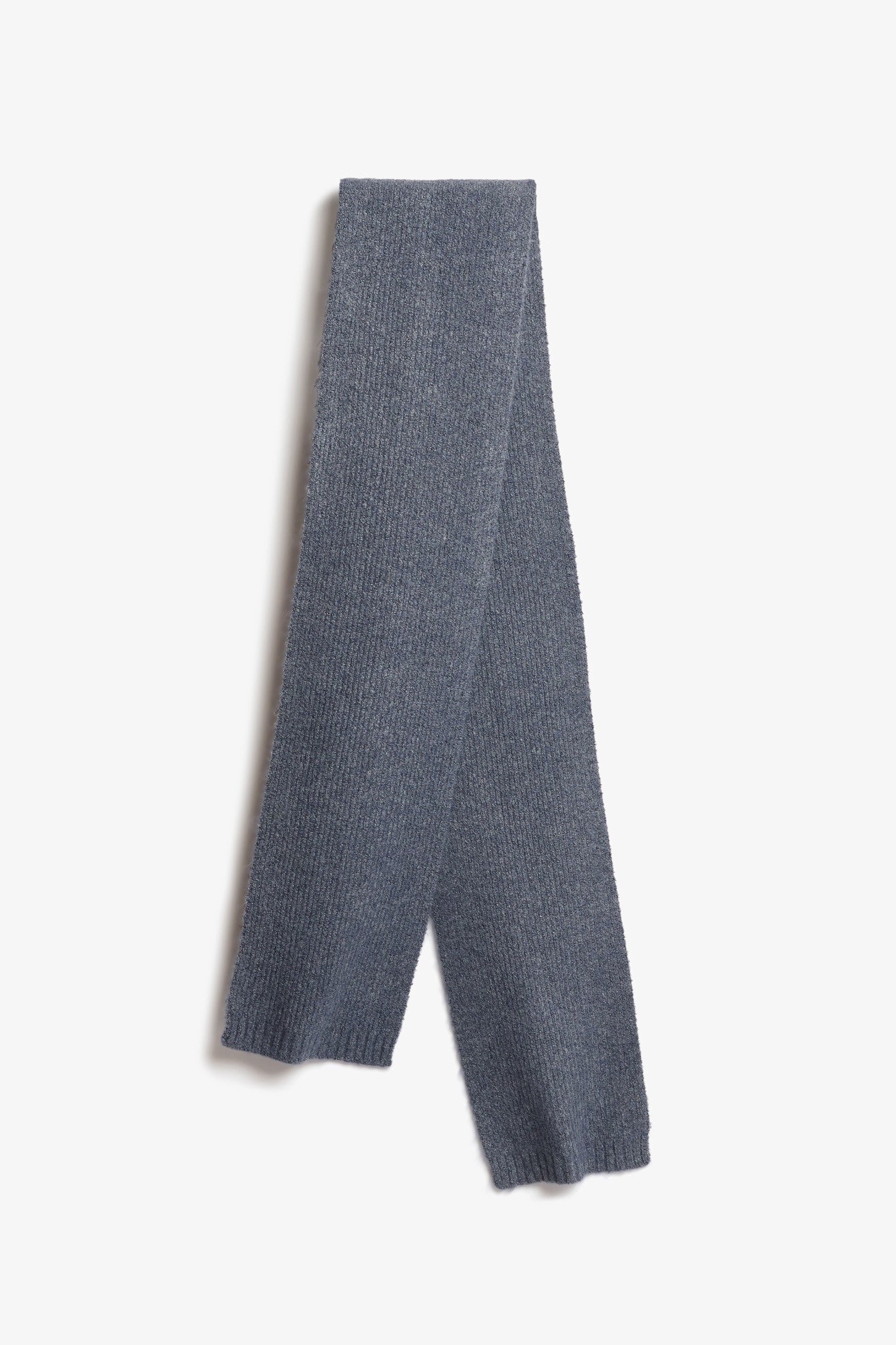 Foulard en tricot, polyester recyclé - Femme && GRIS FONCE