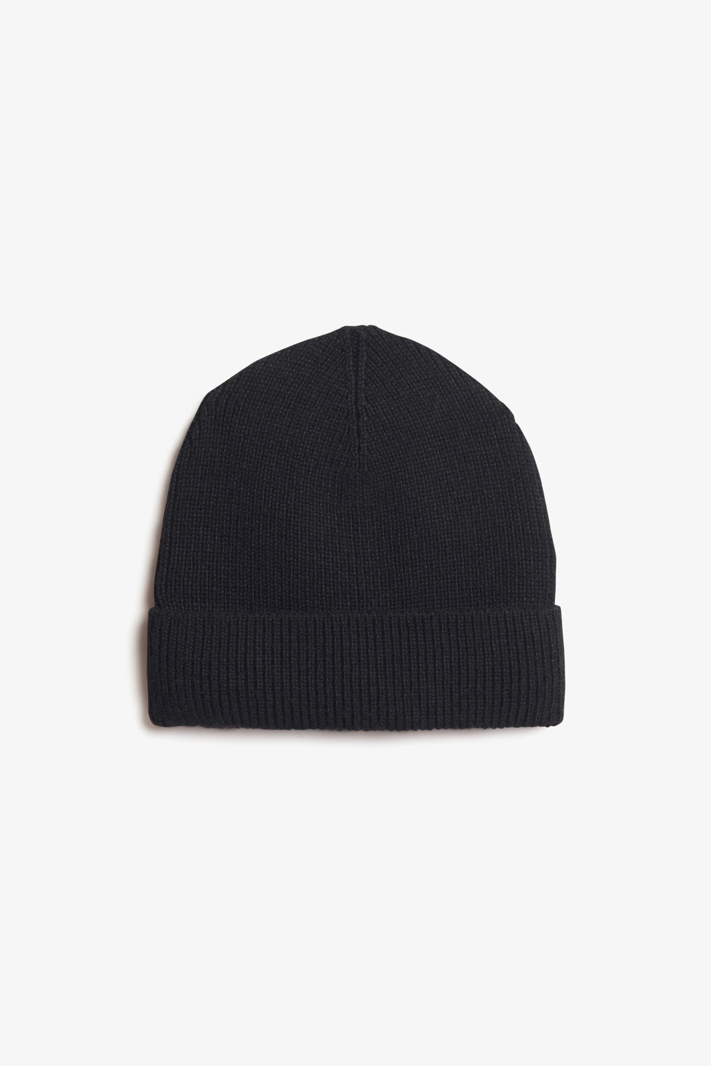 Tuque à revers doublée polyester recyclé - Homme && NOIR