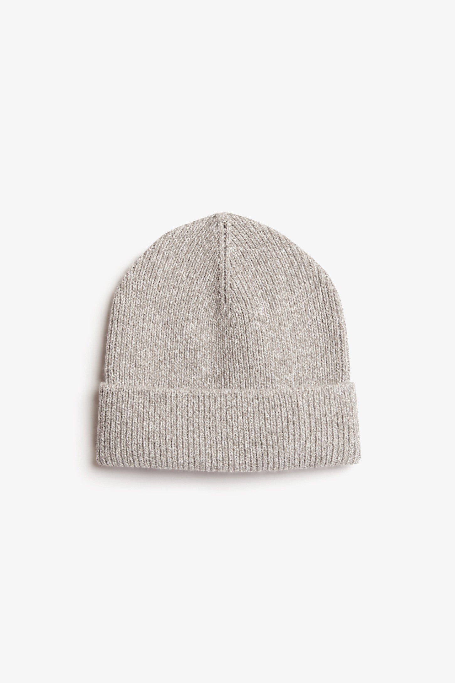 Tuque à revers doublée polyester recyclé - Homme && GRIS