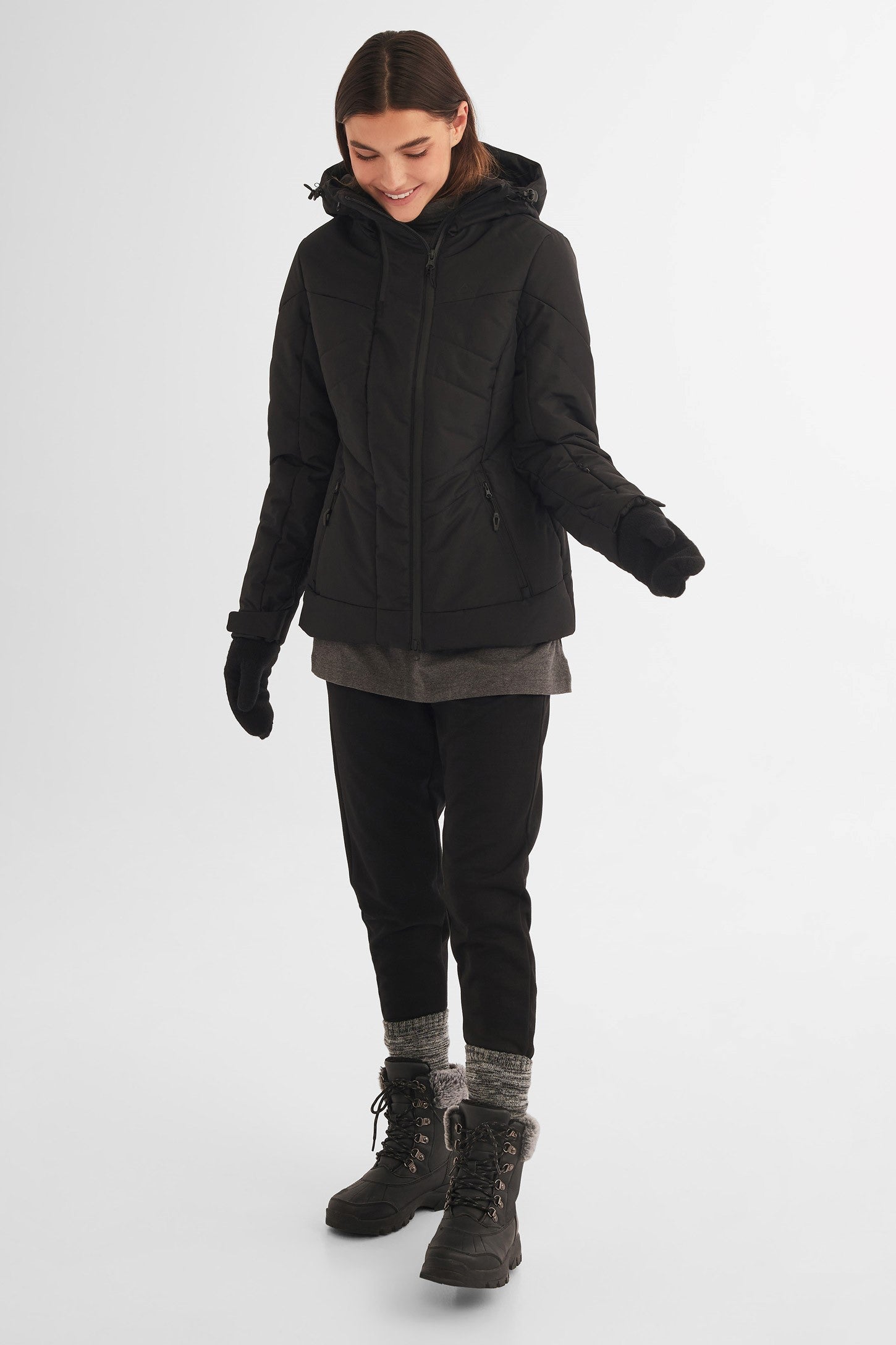 Manteau de ski hiver BM - Femme && NOIR