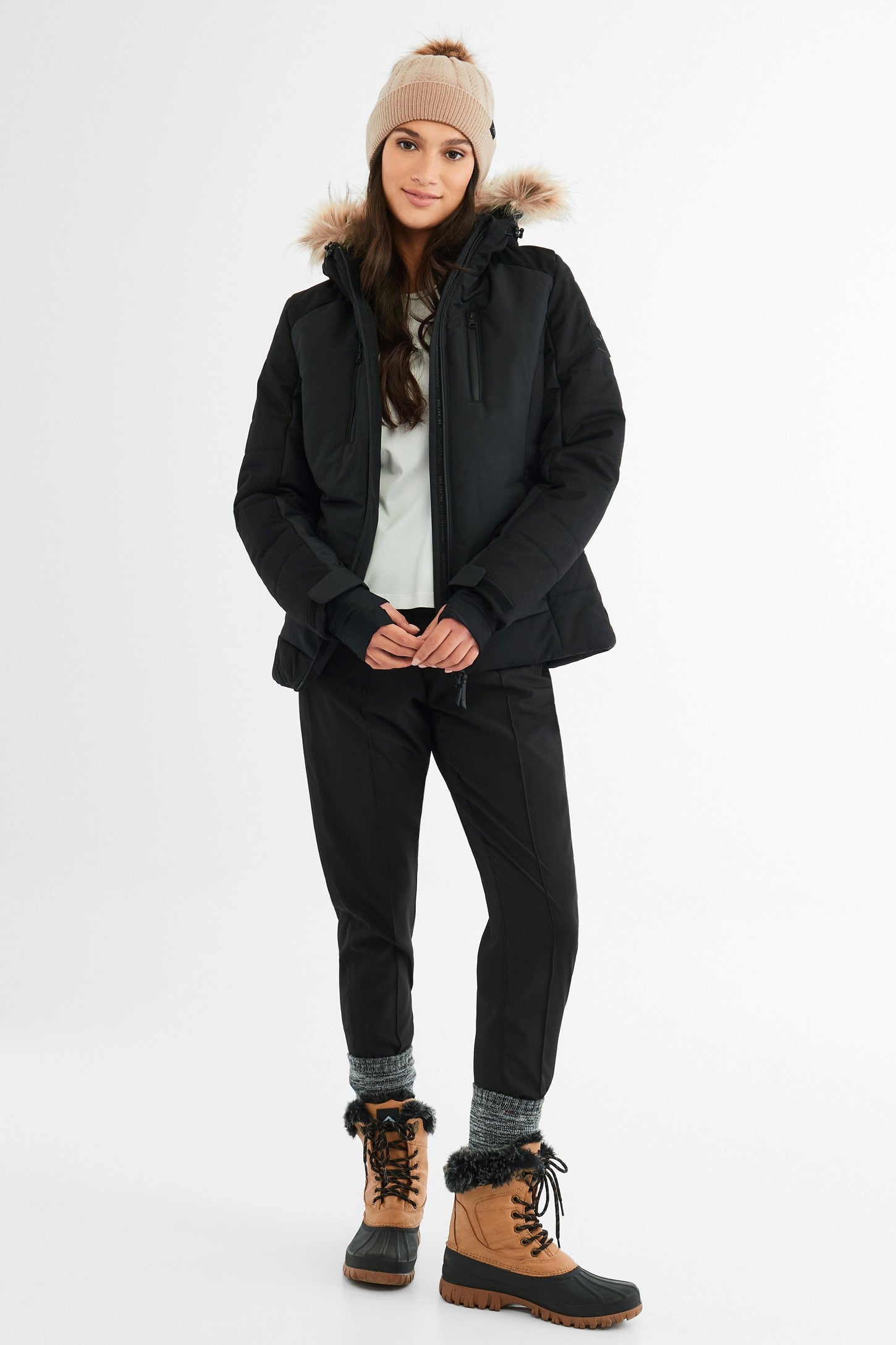 Manteau de ski hiver BM - Femme && NOIR