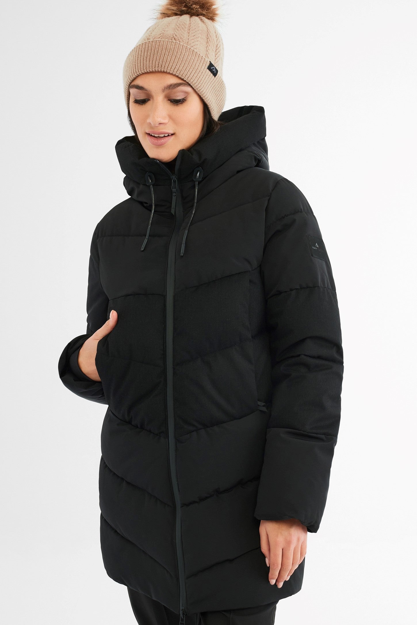 Manteau d'hiver matelassé BM - Femme && NOIR