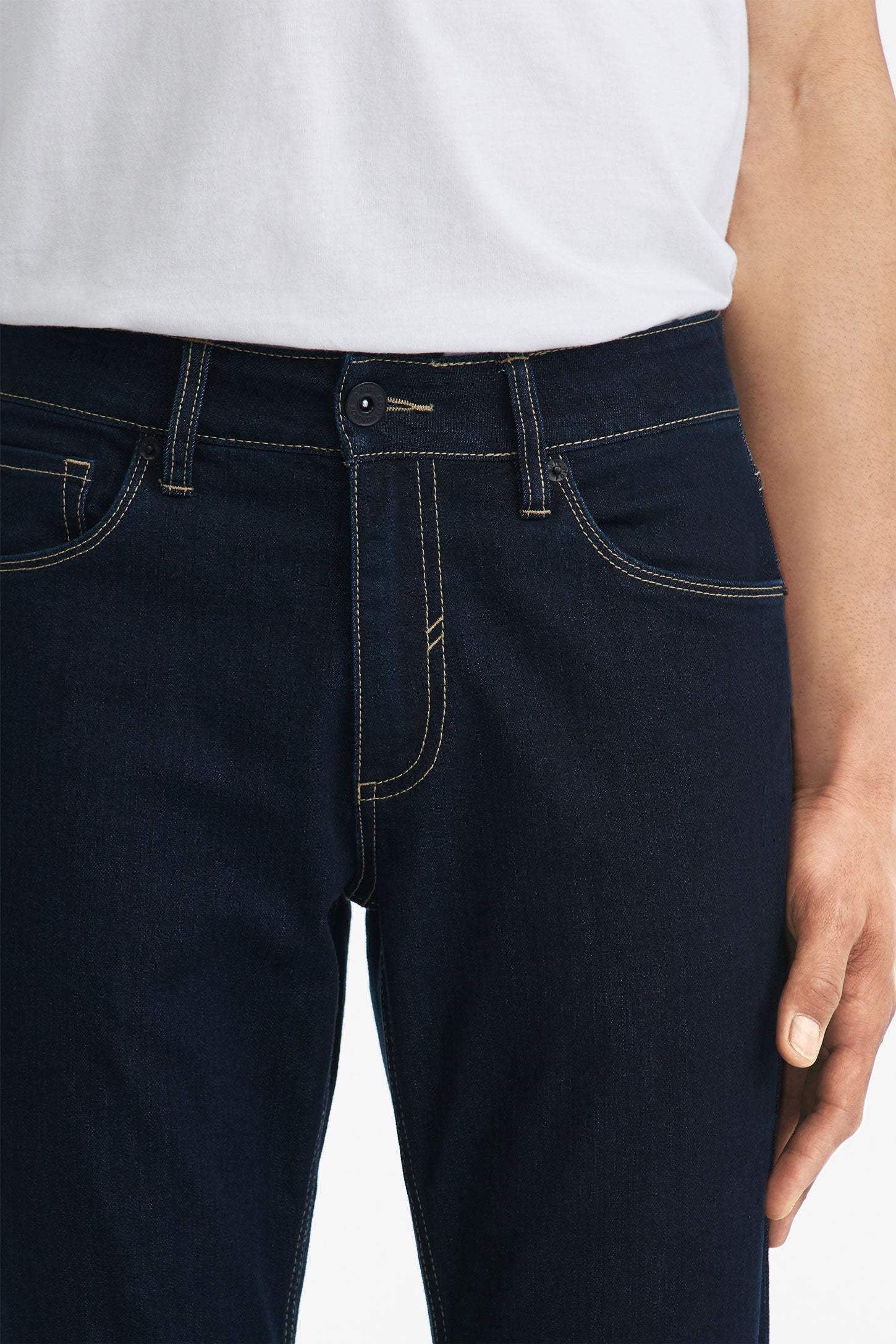 Jeans 5 poches coupe régulière 34'' - Homme && MARIN
