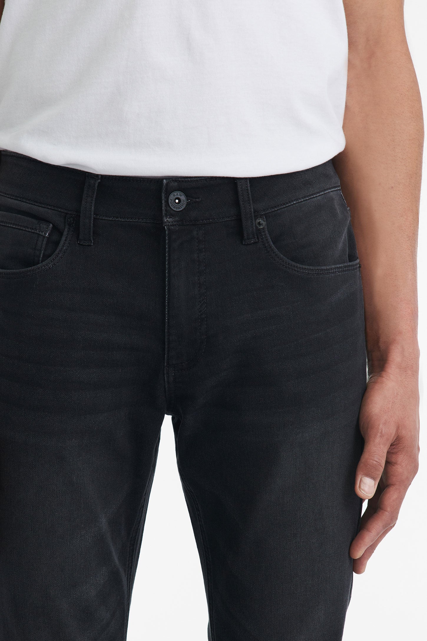 Jeans 5 poches coupe régulière 30'' - Homme && CHARBON