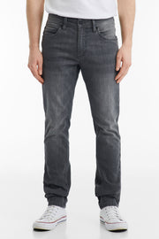Jeans 5 poches coupe ajustée 32'' - Homme && GRIS