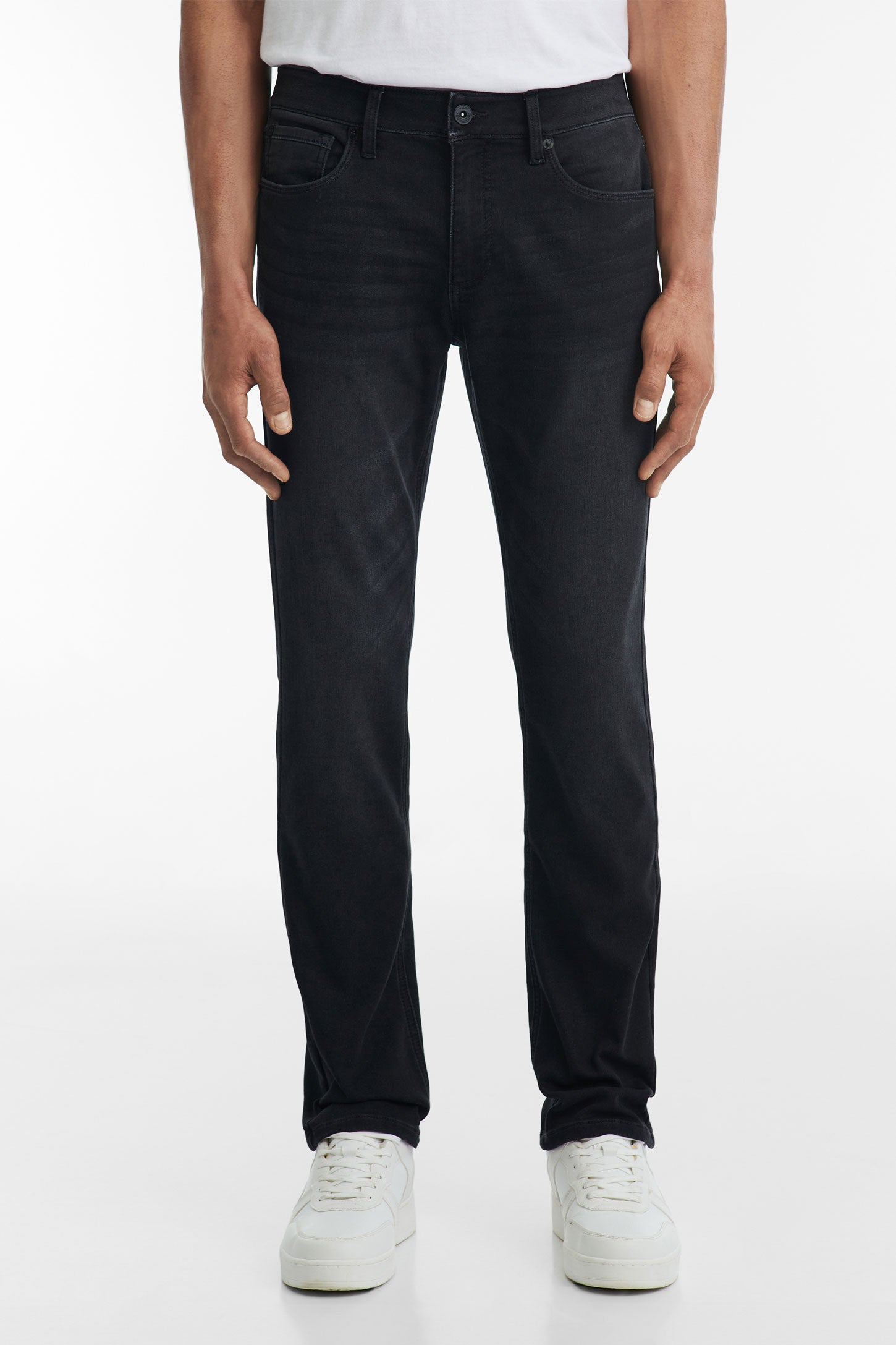 Jeans 5 poches coupe régulière 32'' - Homme && CHARBON