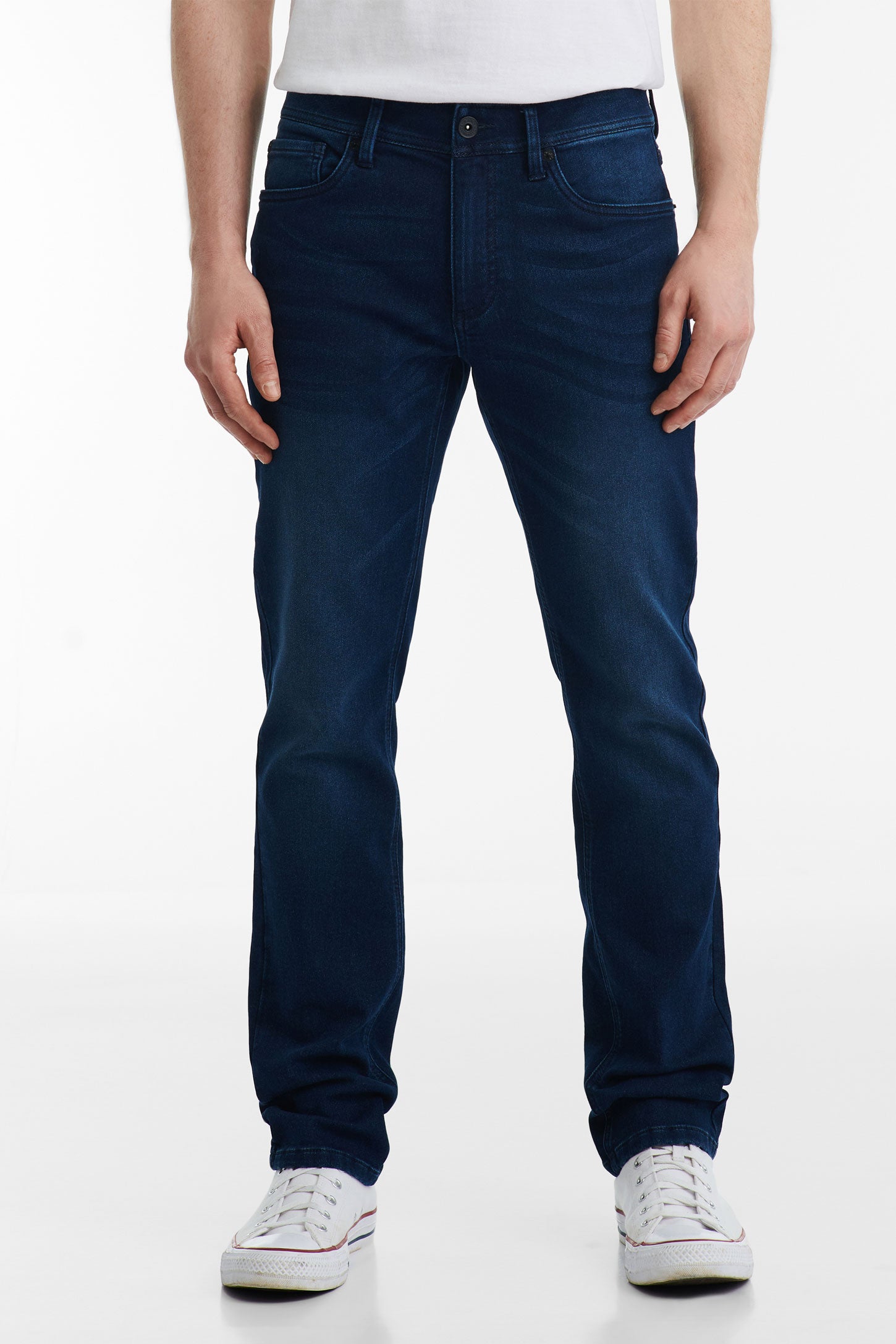 Jeans 5 poches, coupe régulière 32'' - Homme && INDIGO