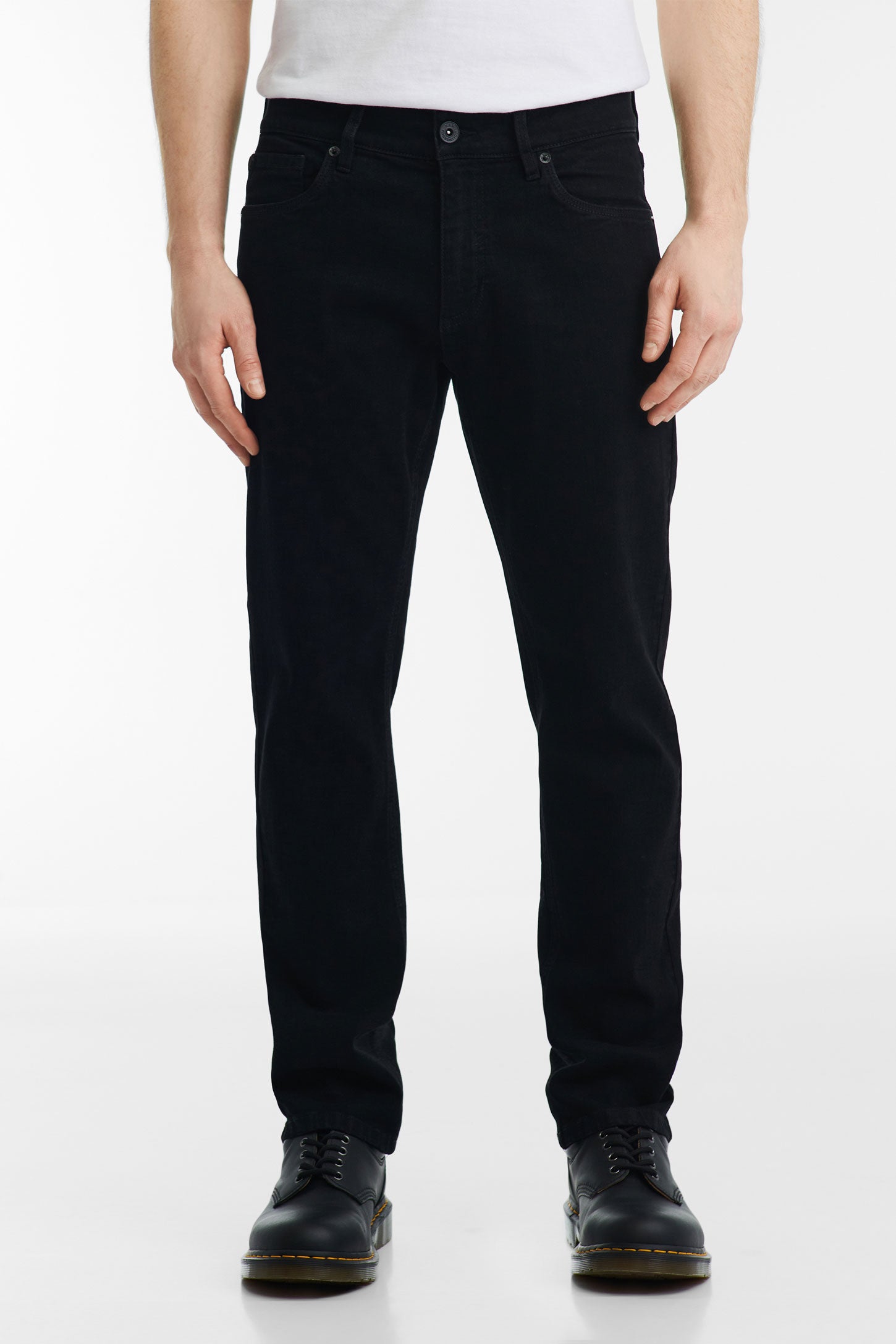 Jeans 5 poches coupe régulière 30'' - Homme && NOIR