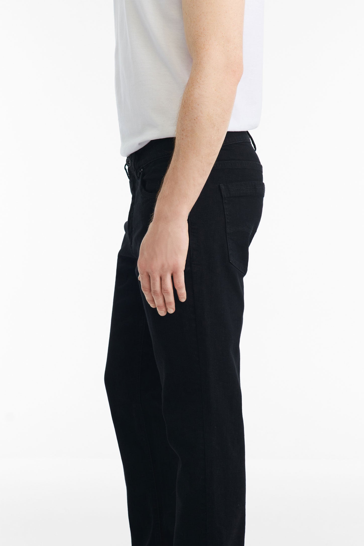 Jeans 5 poches coupe régulière 30'' - Homme && NOIR