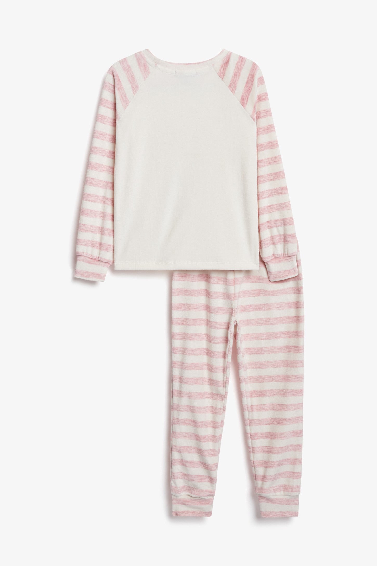 Pyjama 2-pièces en micro velours - Enfant fille && ROSE PALE