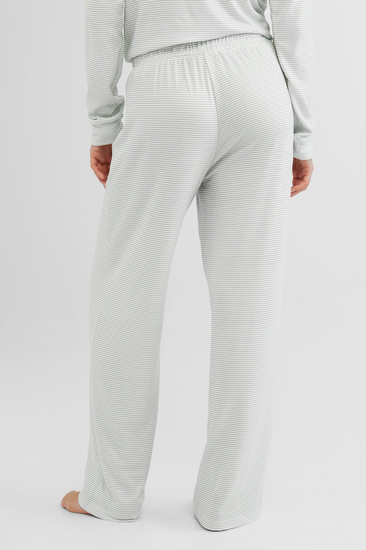 Pantalon pyjama gaucho - Femme && BLANC/GRIS