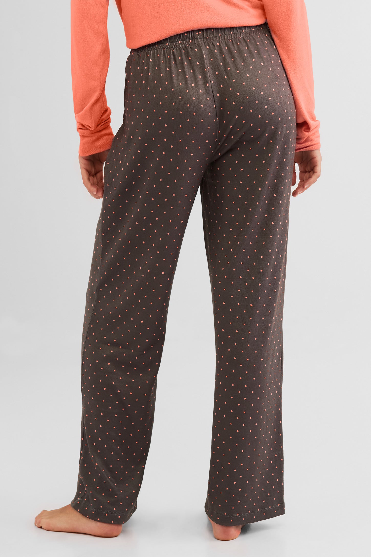 Pantalon pyjama gaucho - Femme && GRIS FONCE