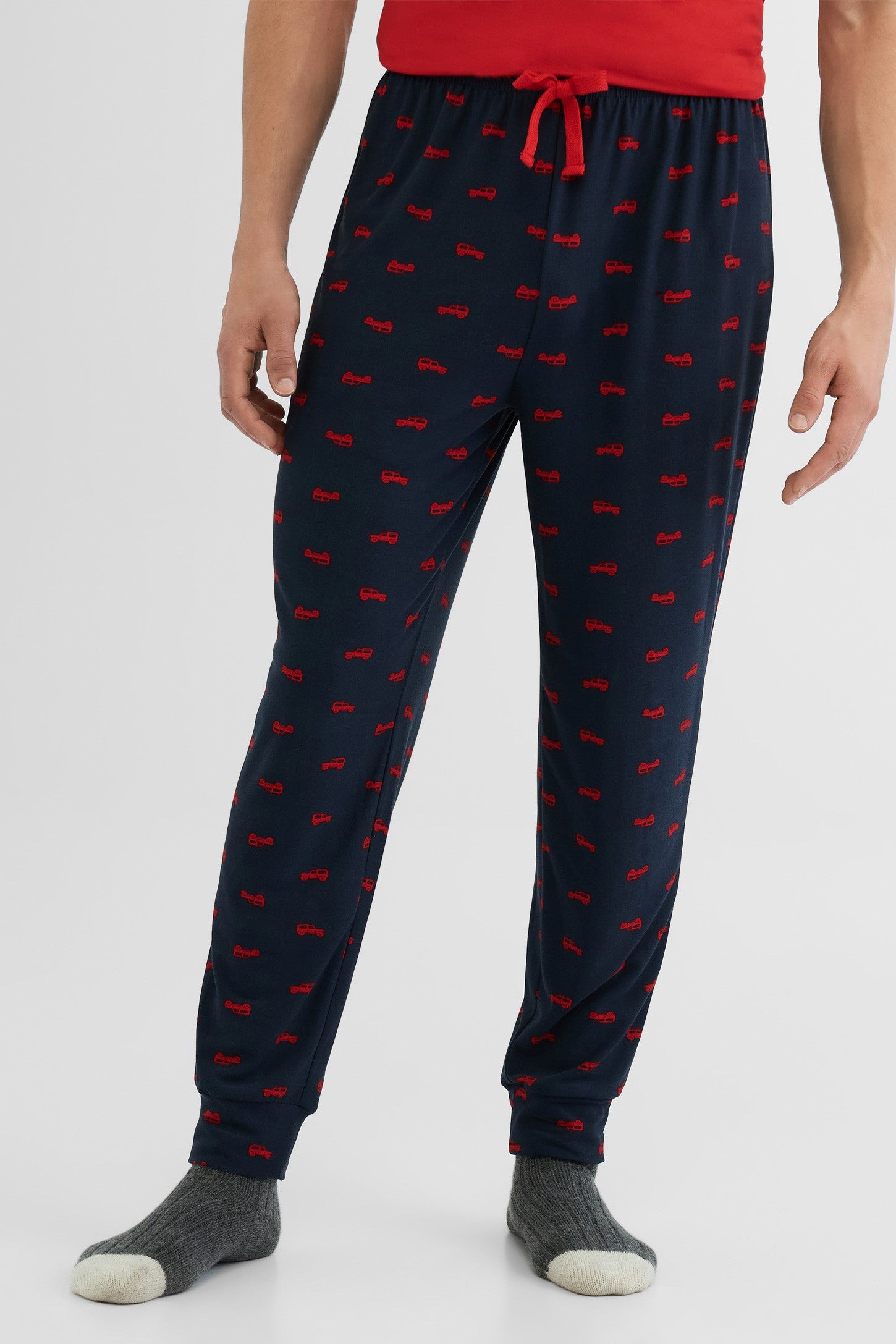 Pantalon pyjama jogger, 2/50$ - Homme && MARIN/MULTI