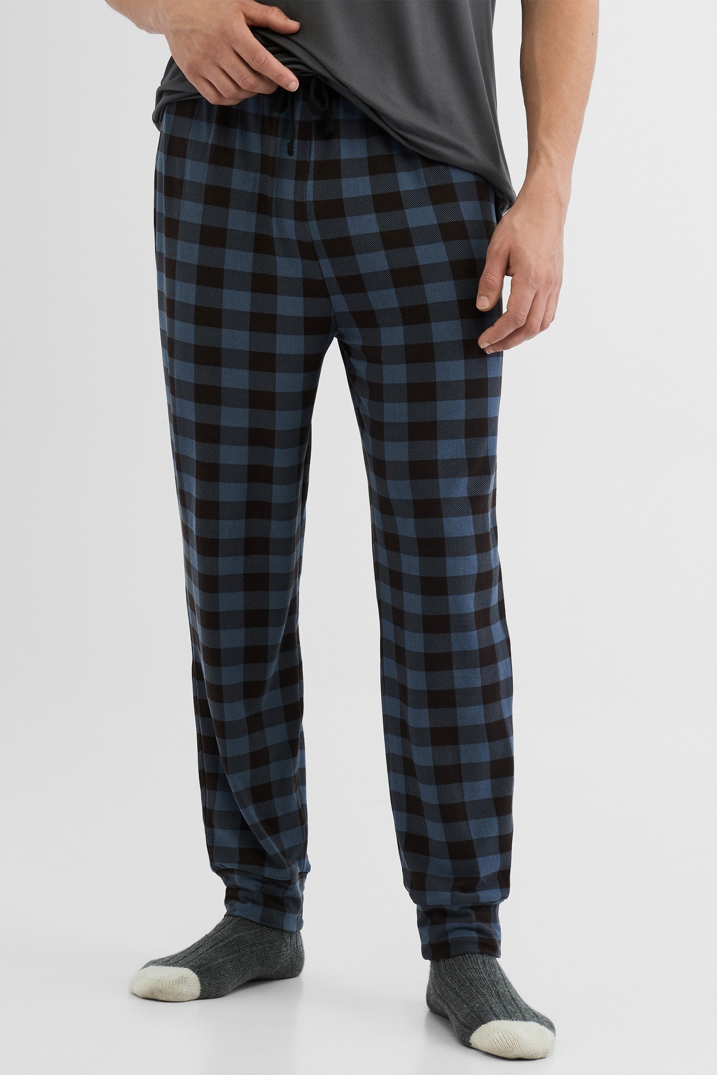 Pantalon pyjama jogger, 2/50$ - Homme && BLEU MARINE MUL