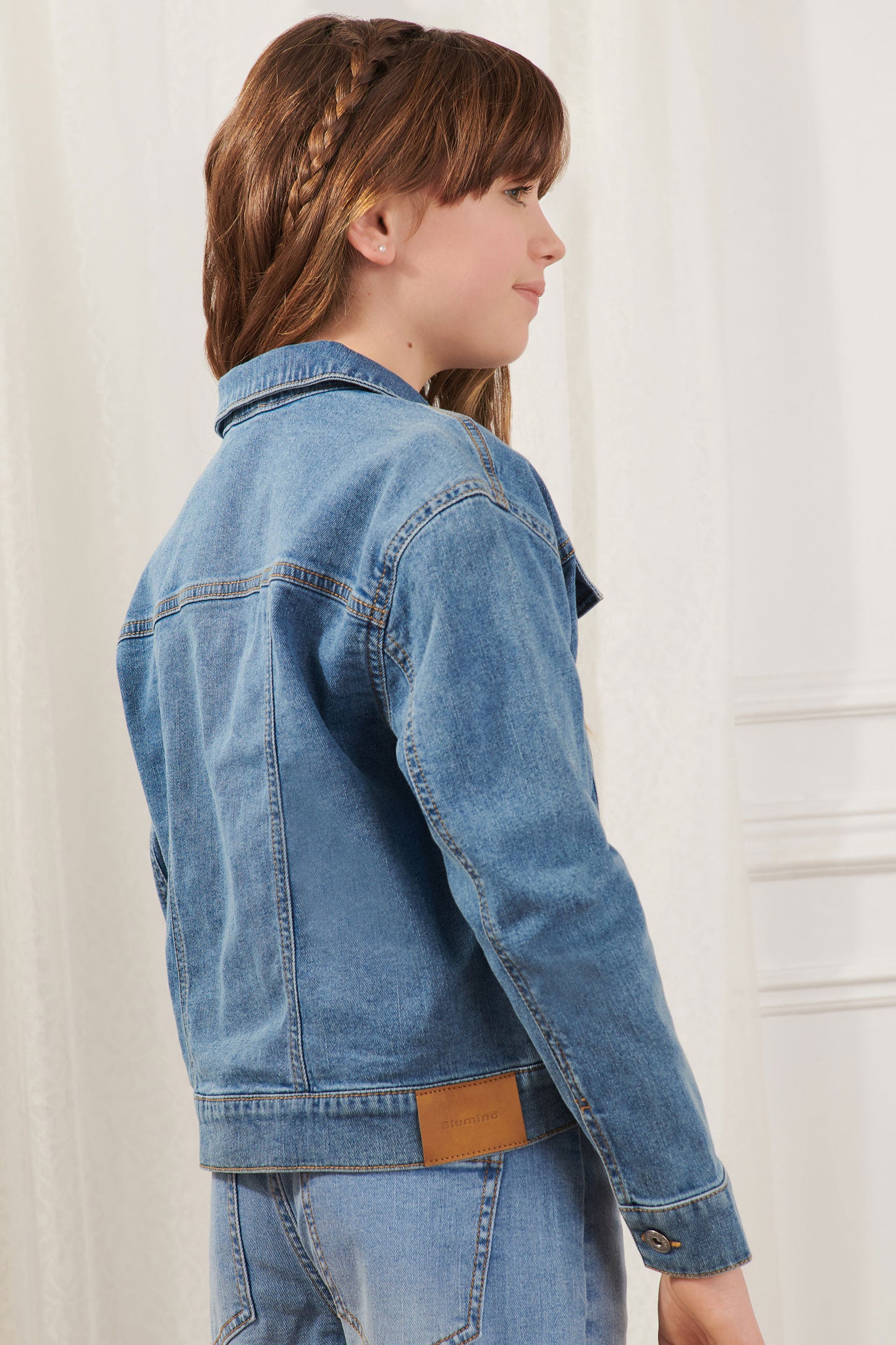 Veste discount denim fille