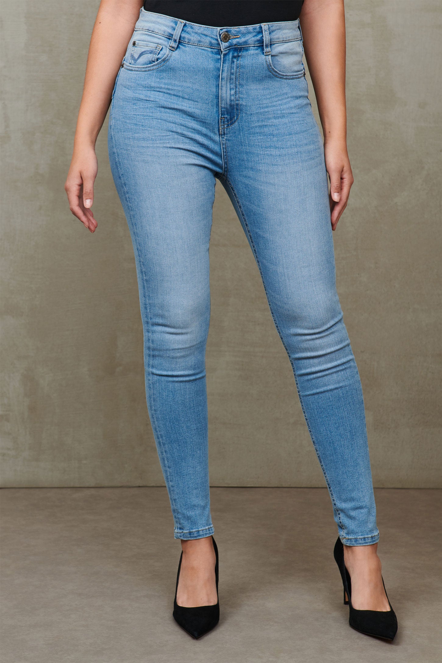 Pushup skinny high waisted jeans - Women