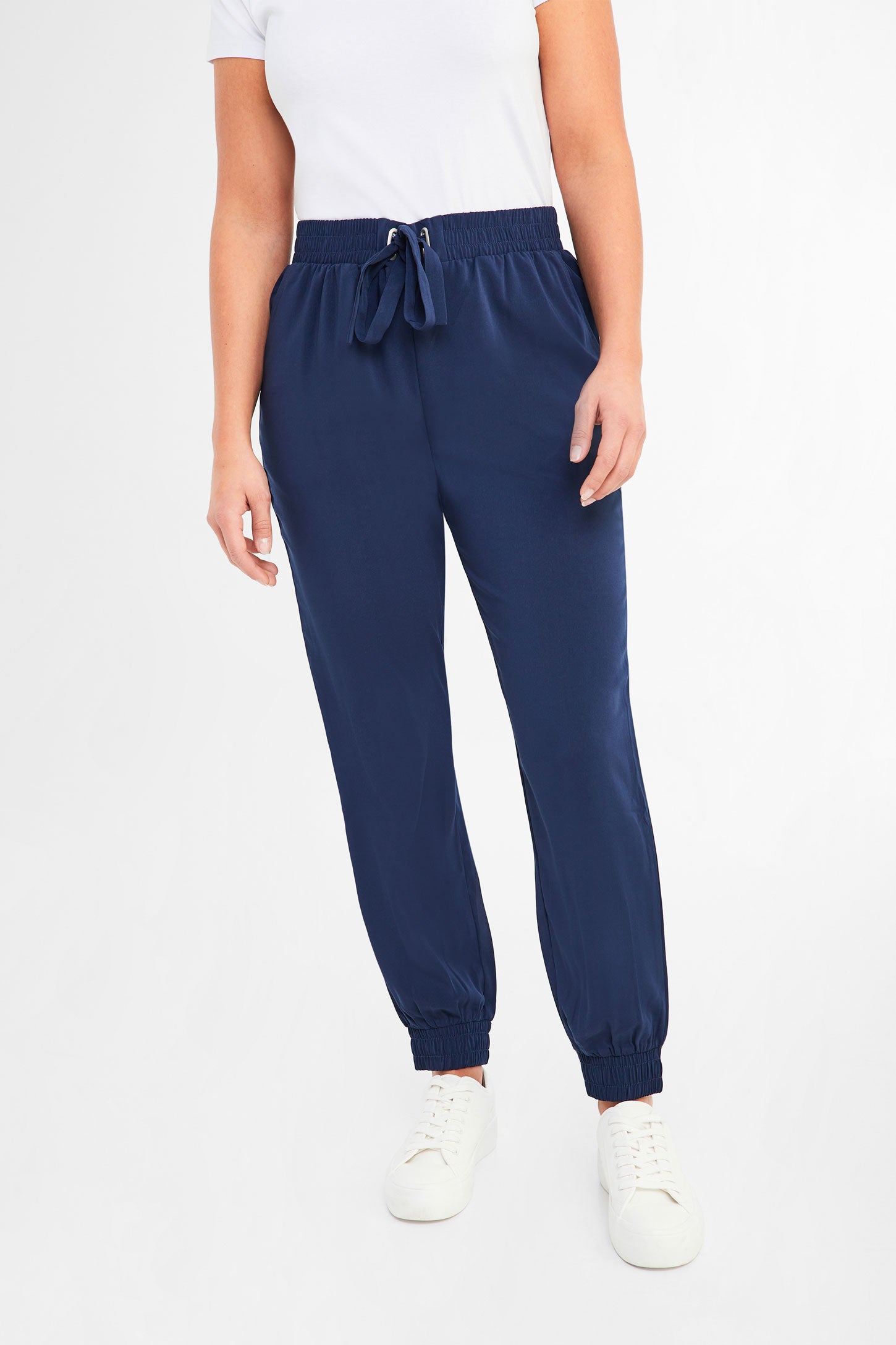 Pantalon jogger en twill - Femme && MARIN