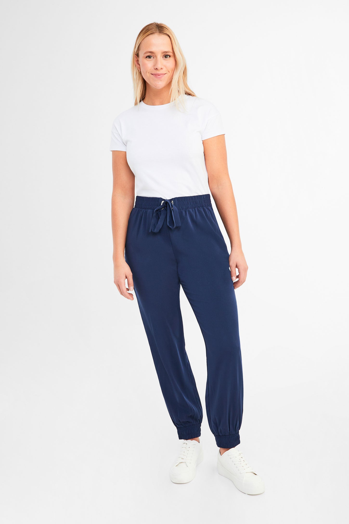 Pantalon jogger en twill - Femme && MARIN