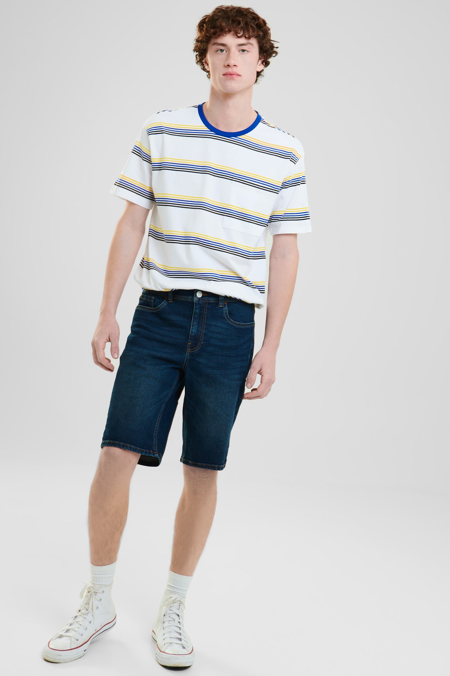 Short denim online homme