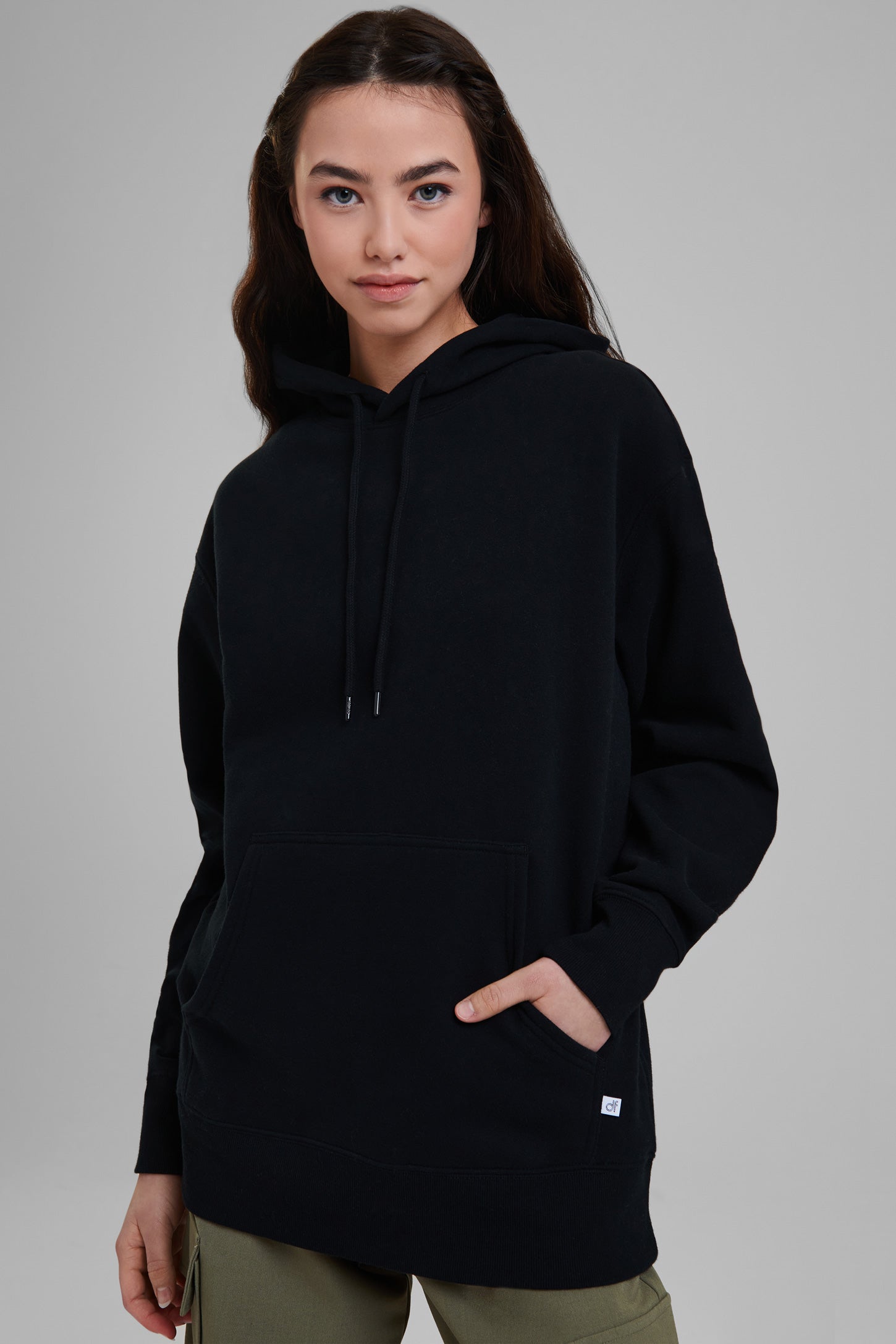 Hoodie long cheap femme