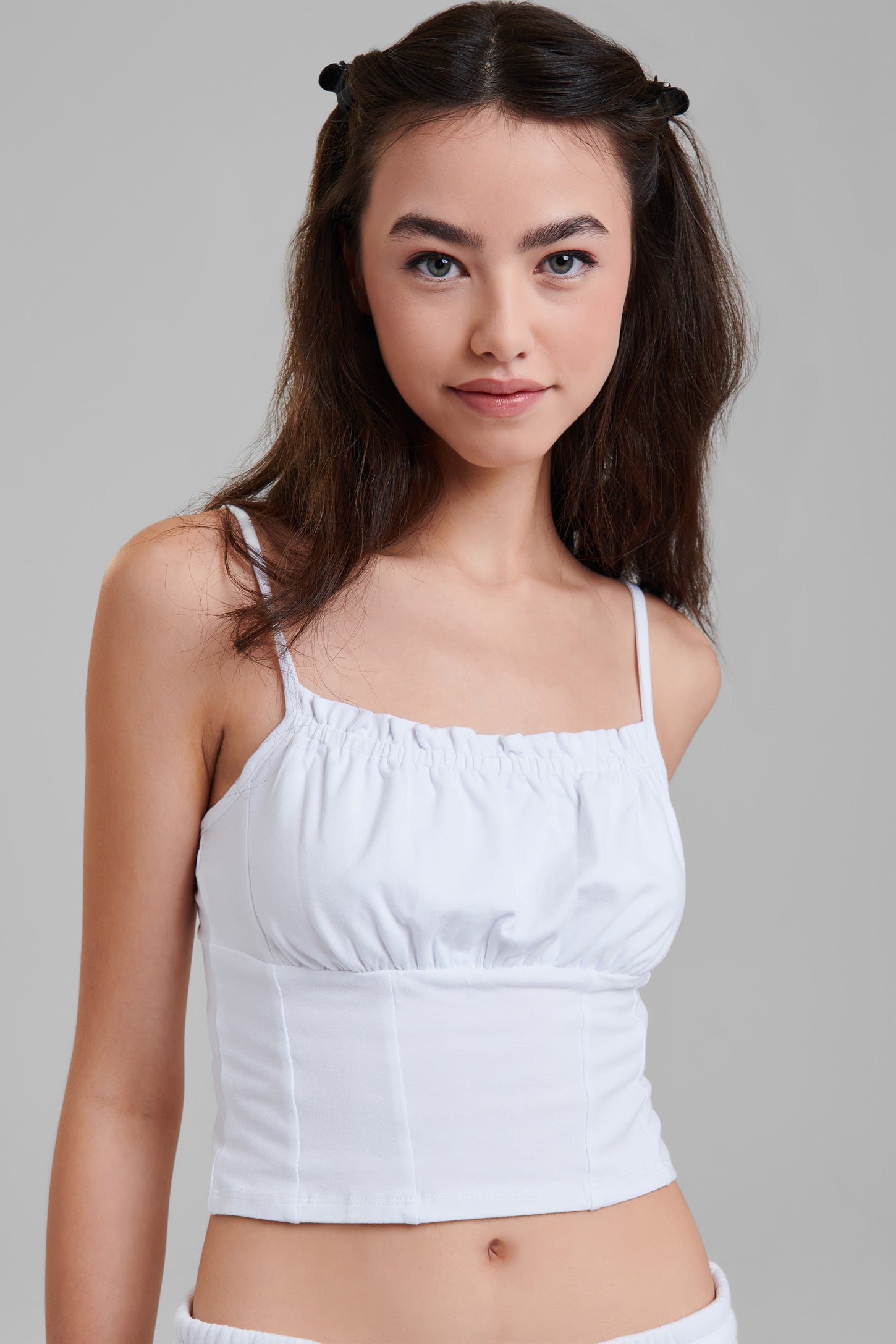 Camisole-bustier - Femme && BLANC