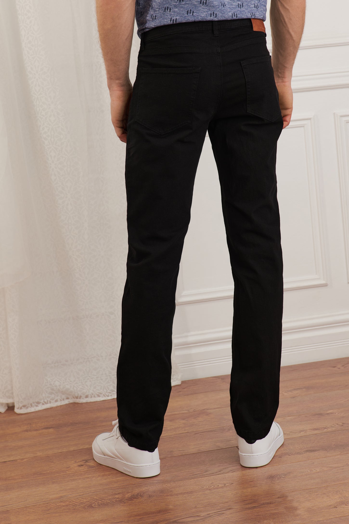 Pantalon Costume Homme En Coton – Coupe Droite Avec Stretch – 5 Poches – Pour Travail, Serveur, Occasions Formelles - 13