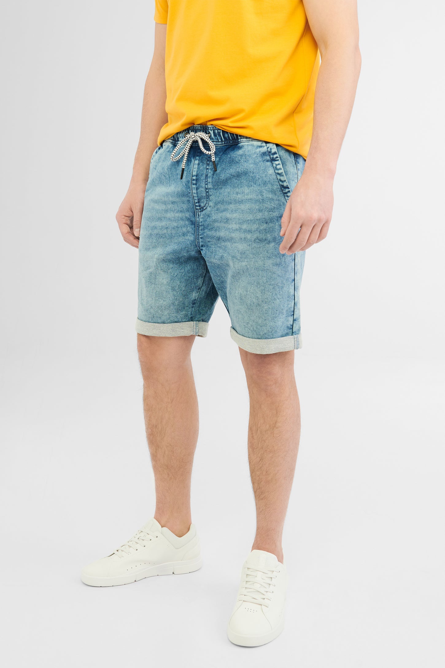 Short en jeans - Homme && DENIM PALE