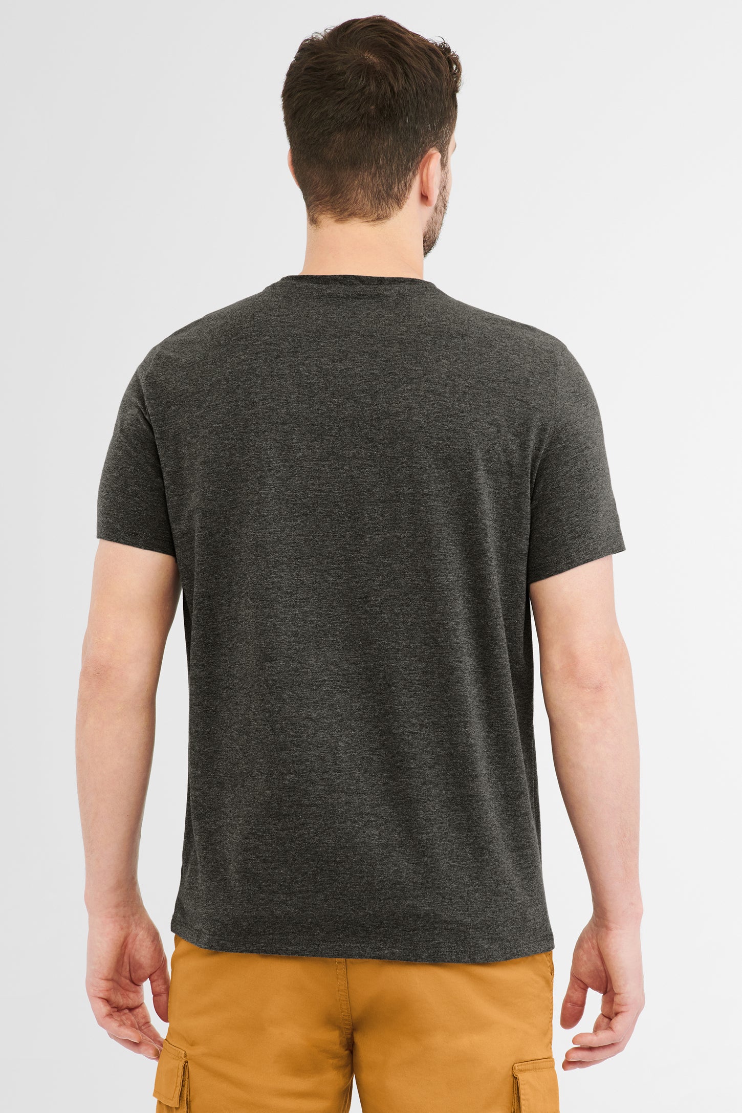 T-shirt à poche en coton, 2/30$ - Homme && CHARBON MIXTE