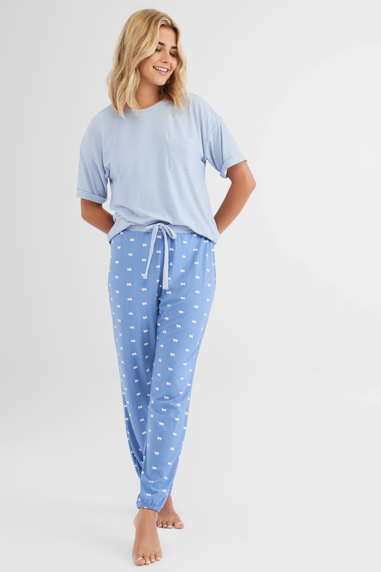 T-shirt pyjama - Femme && LAVANDE/MULTI