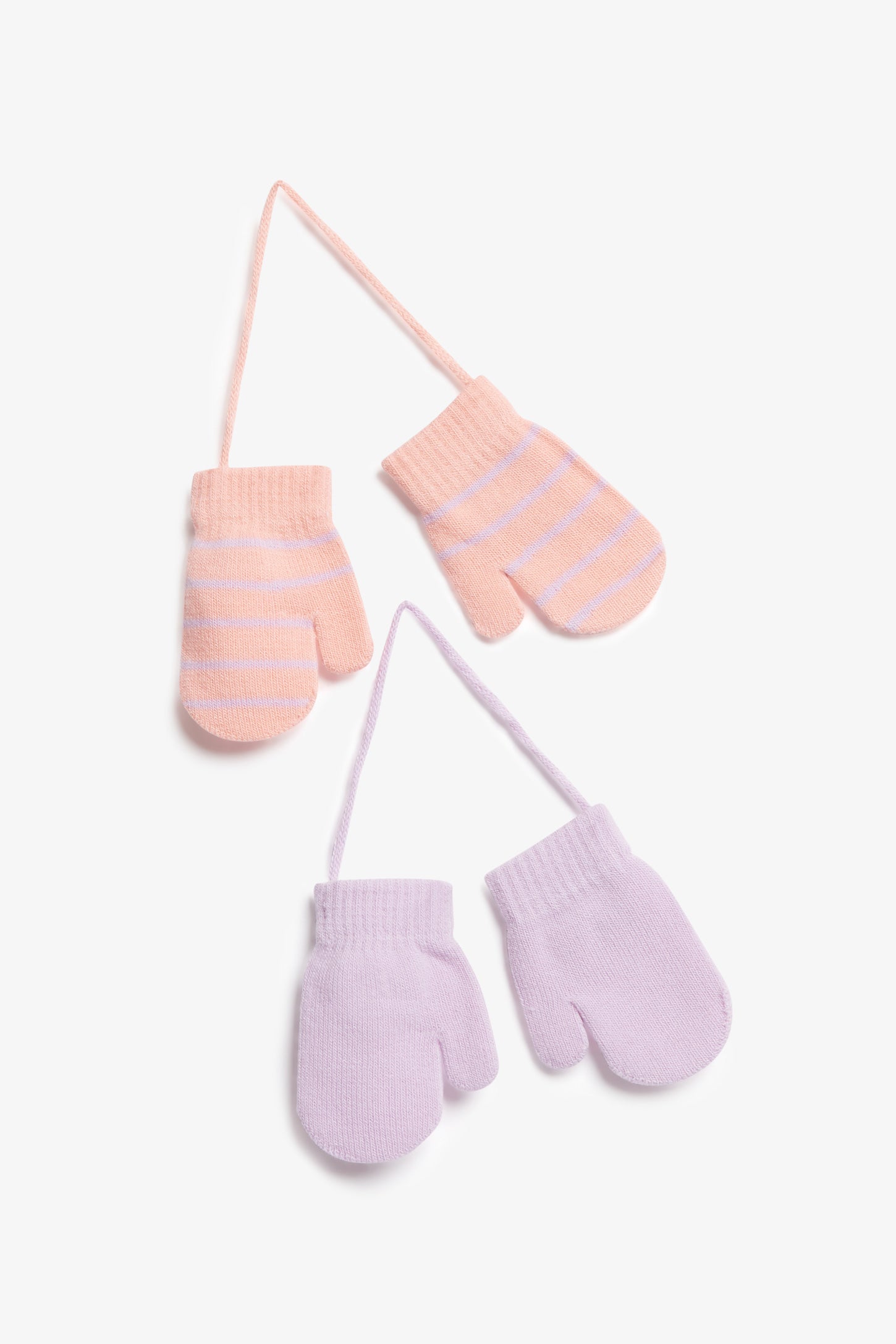 Lot de 2 paires de mitaines, 2T-3T,  2/10$ - Bébé fille && LILAS