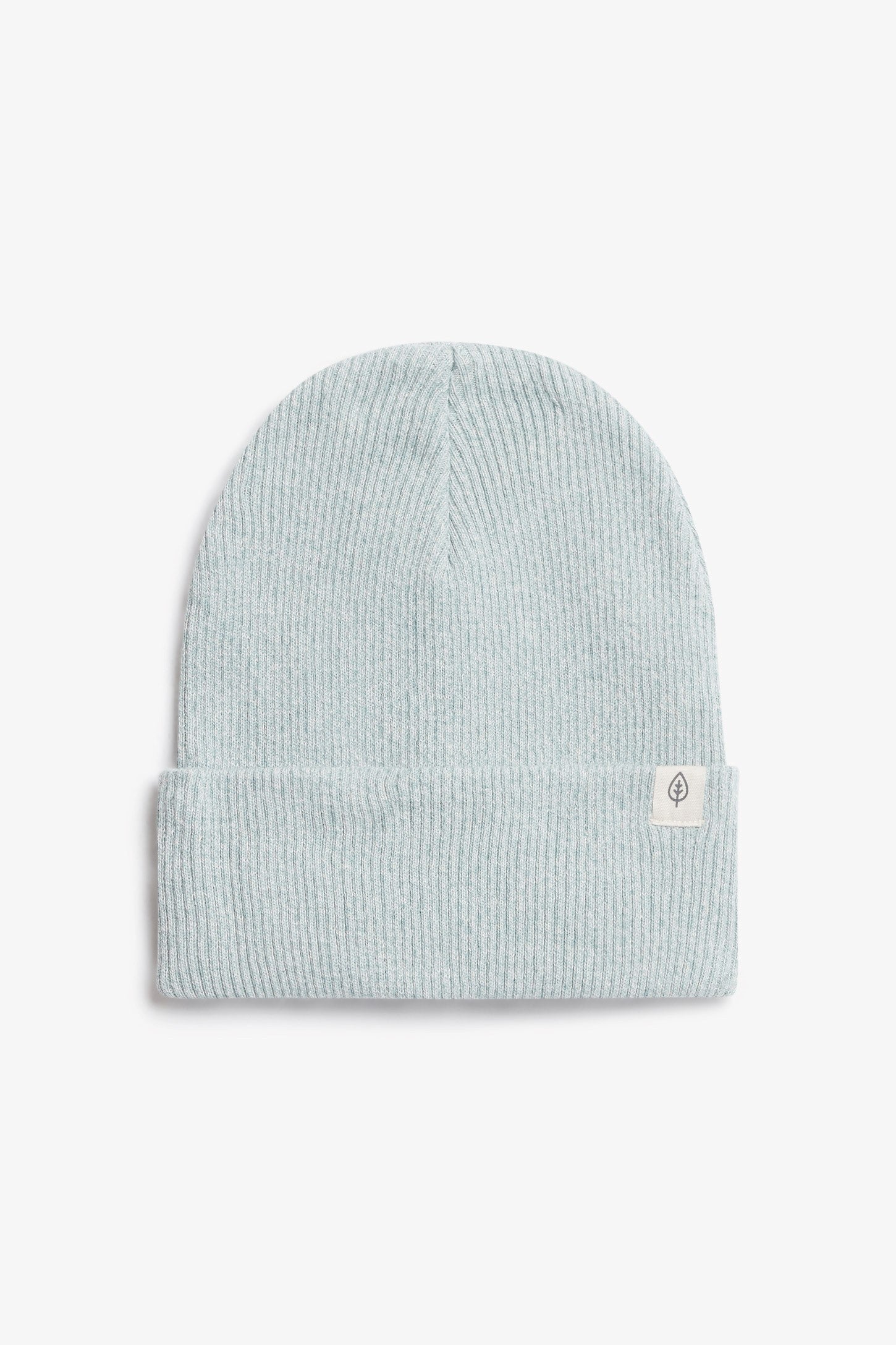 Tuque à revers en tricot côtelé - Ado fille && TURQUOISE