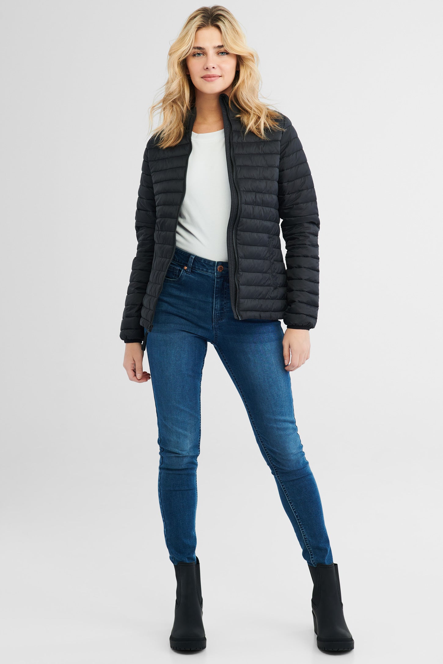 Manteau matelassé compressible - Femme && NOIR