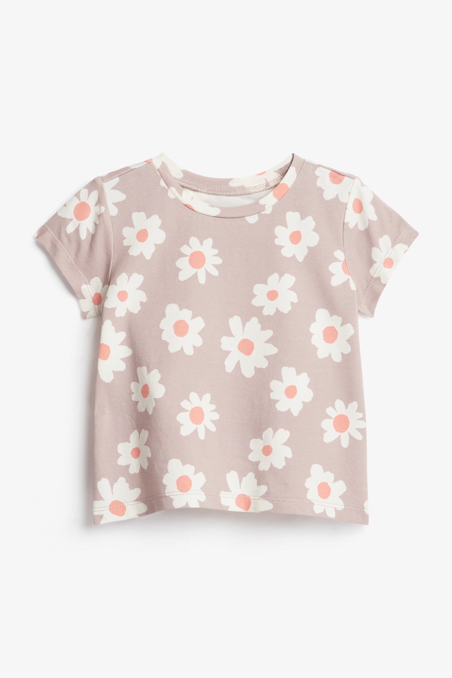 T-shirt imprimé en coton - Bébé fille && BRUN/MULTI