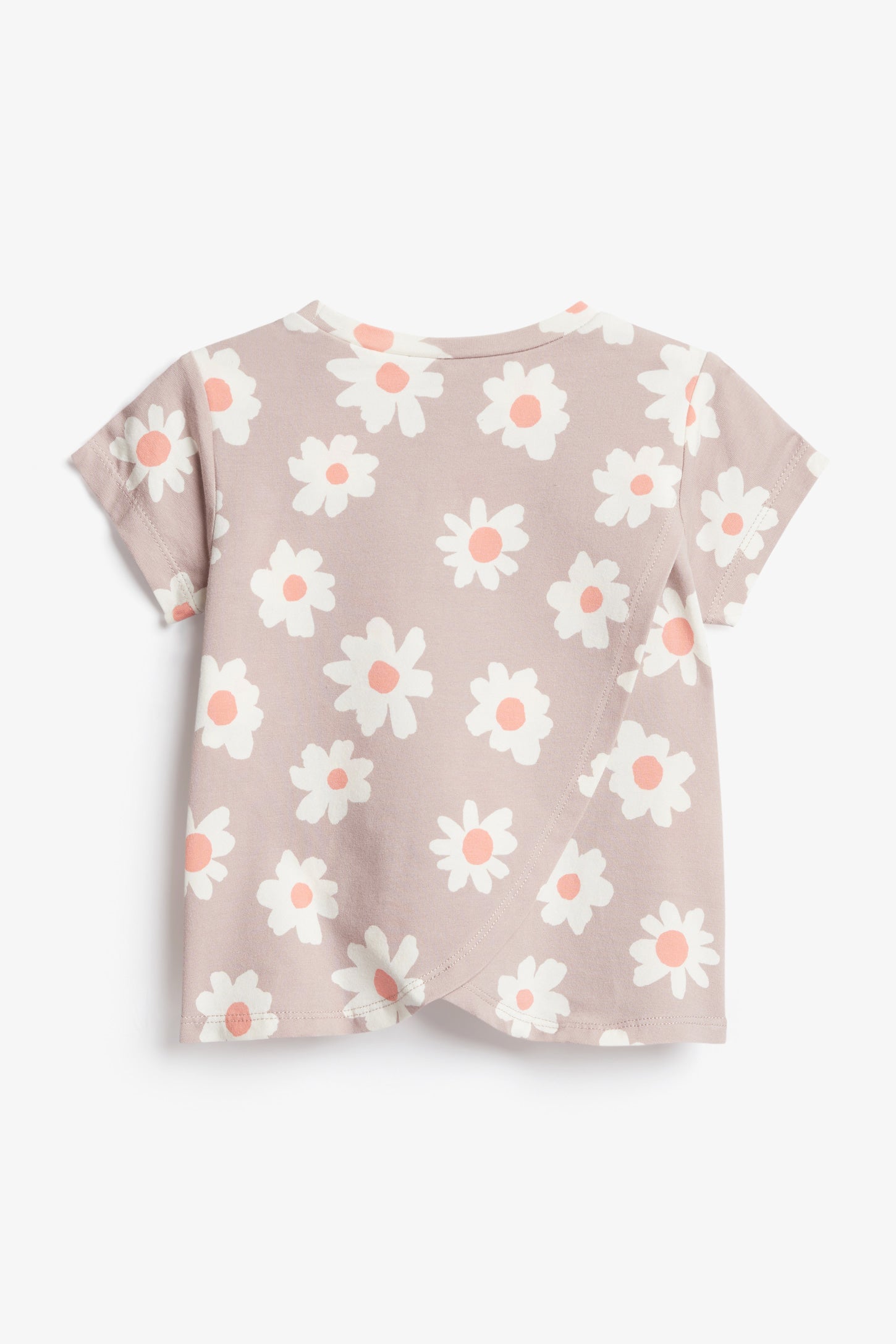 T-shirt imprimé en coton - Bébé fille && BRUN/MULTI