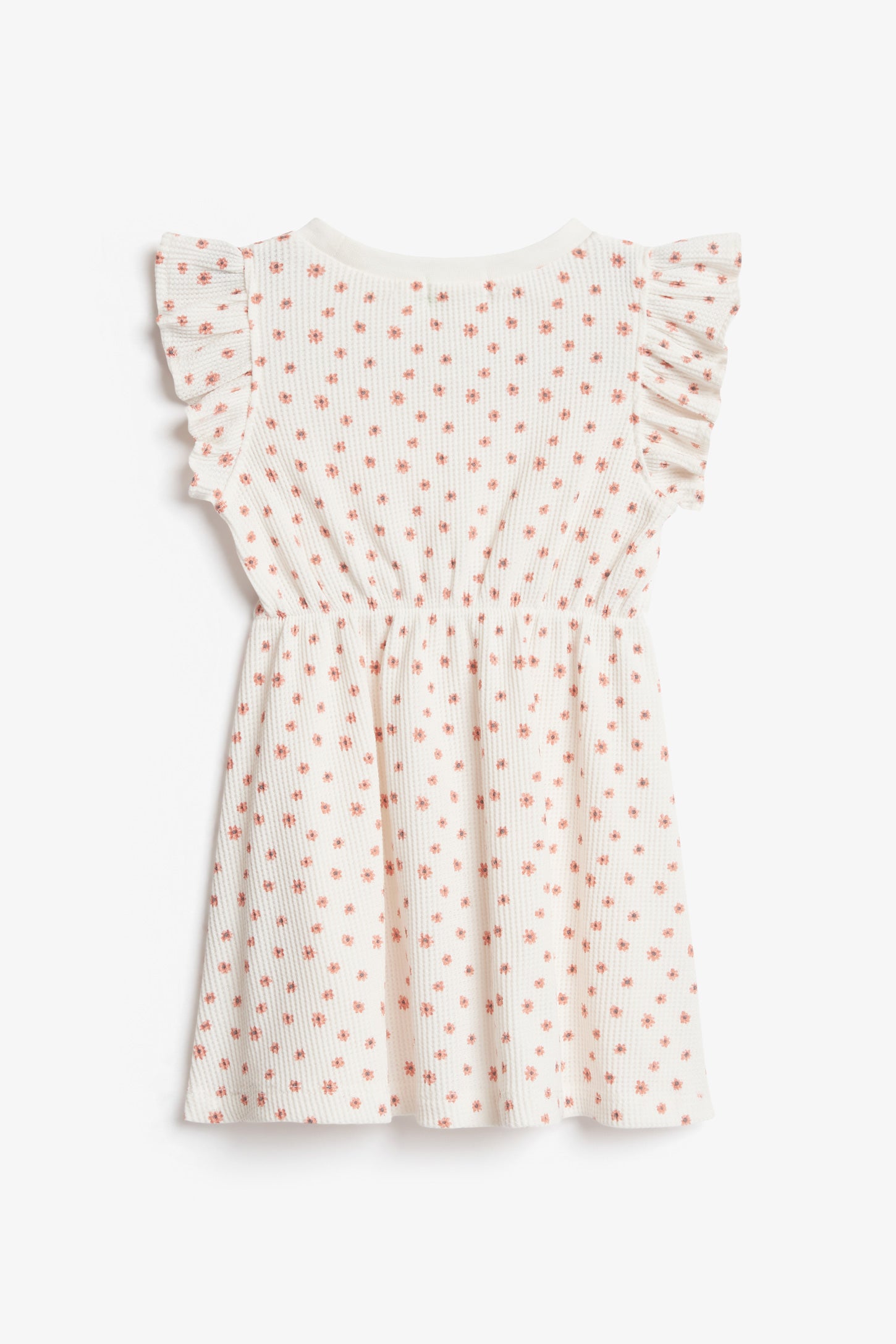 Robe manches courtes à volants - Bébé fille && BLANC MULTI