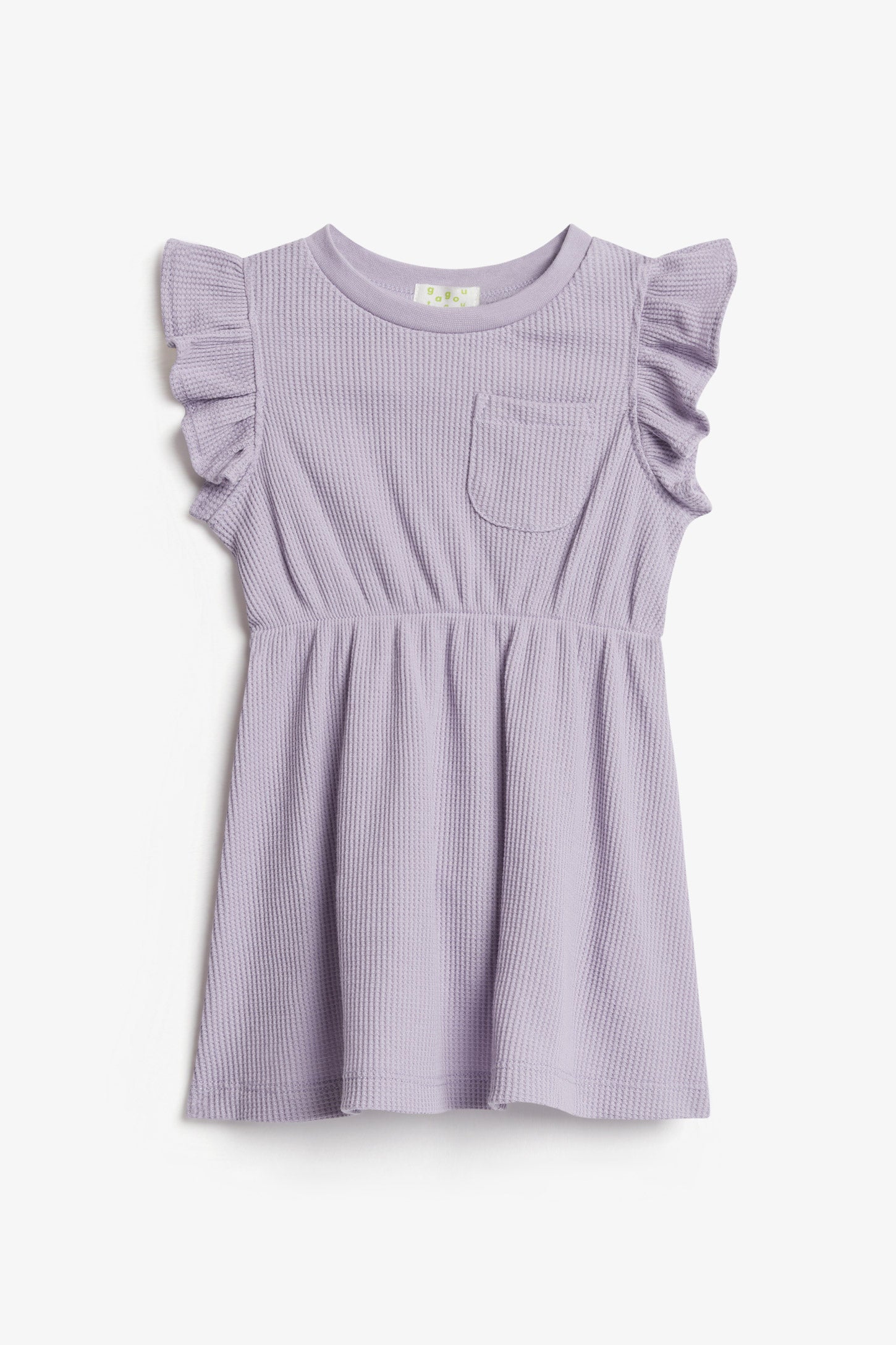 Robe manches courtes à volants - Bébé fille && MAUVE PALE