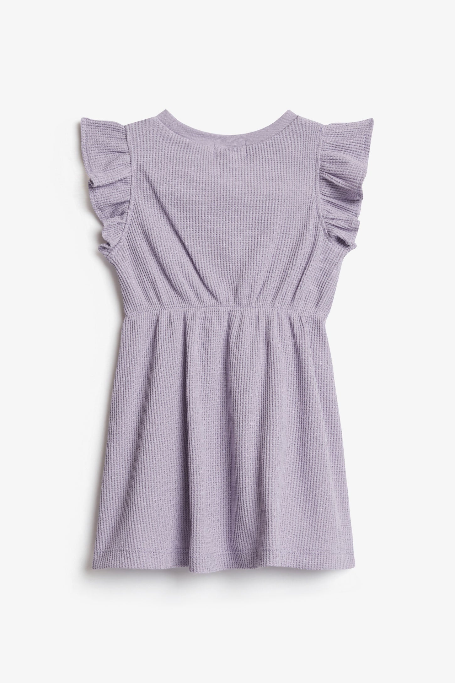 Robe manches courtes à volants - Bébé fille && MAUVE PALE