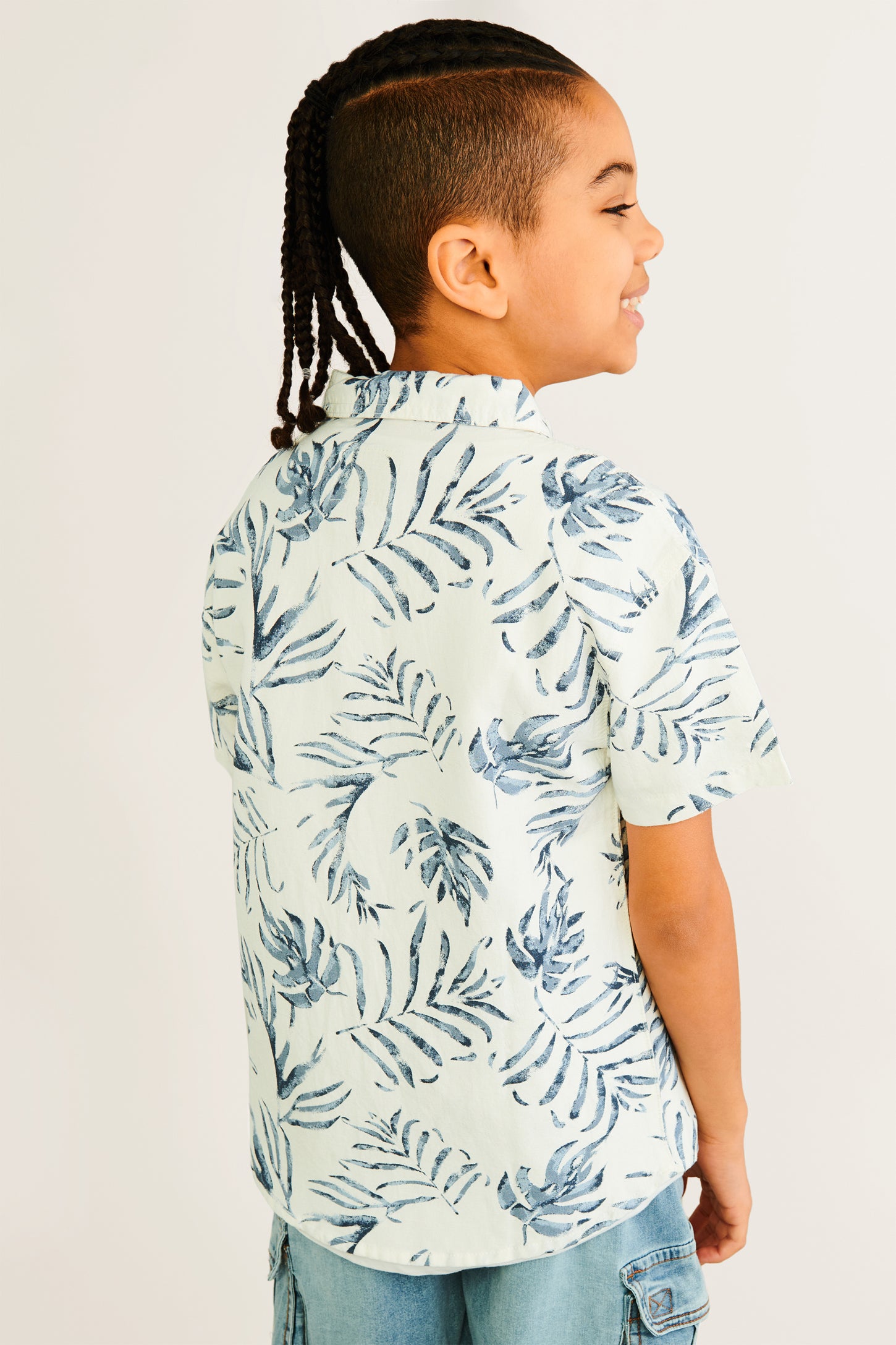 Chemise école Manches Courtes Garçon - 100% Coton, Deux Poches - Uniforme Scolaire Ou Casual