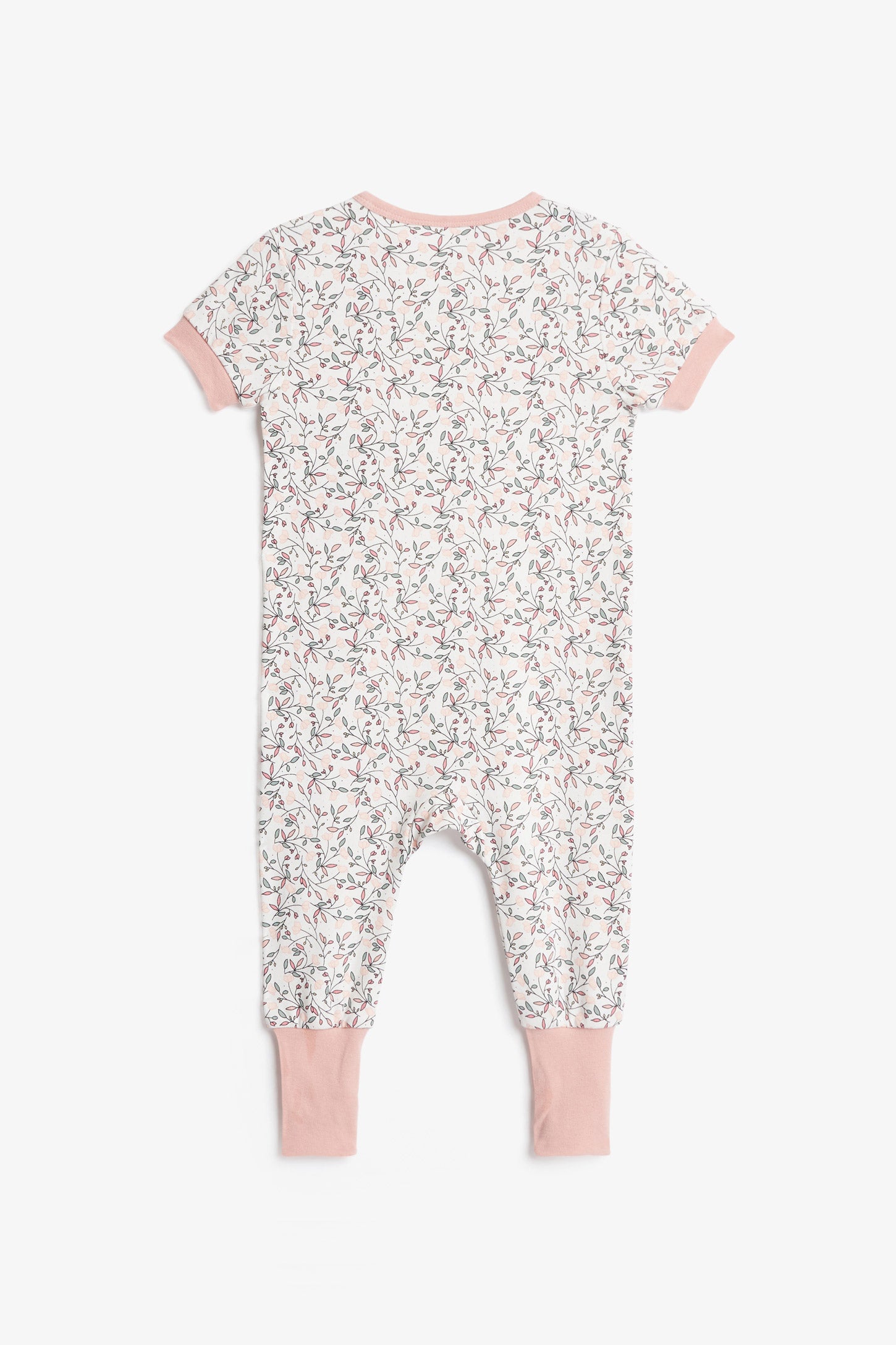 Pyjama 1-pièce évolutif en coton bio - Bébé fille && BLANC MULTI