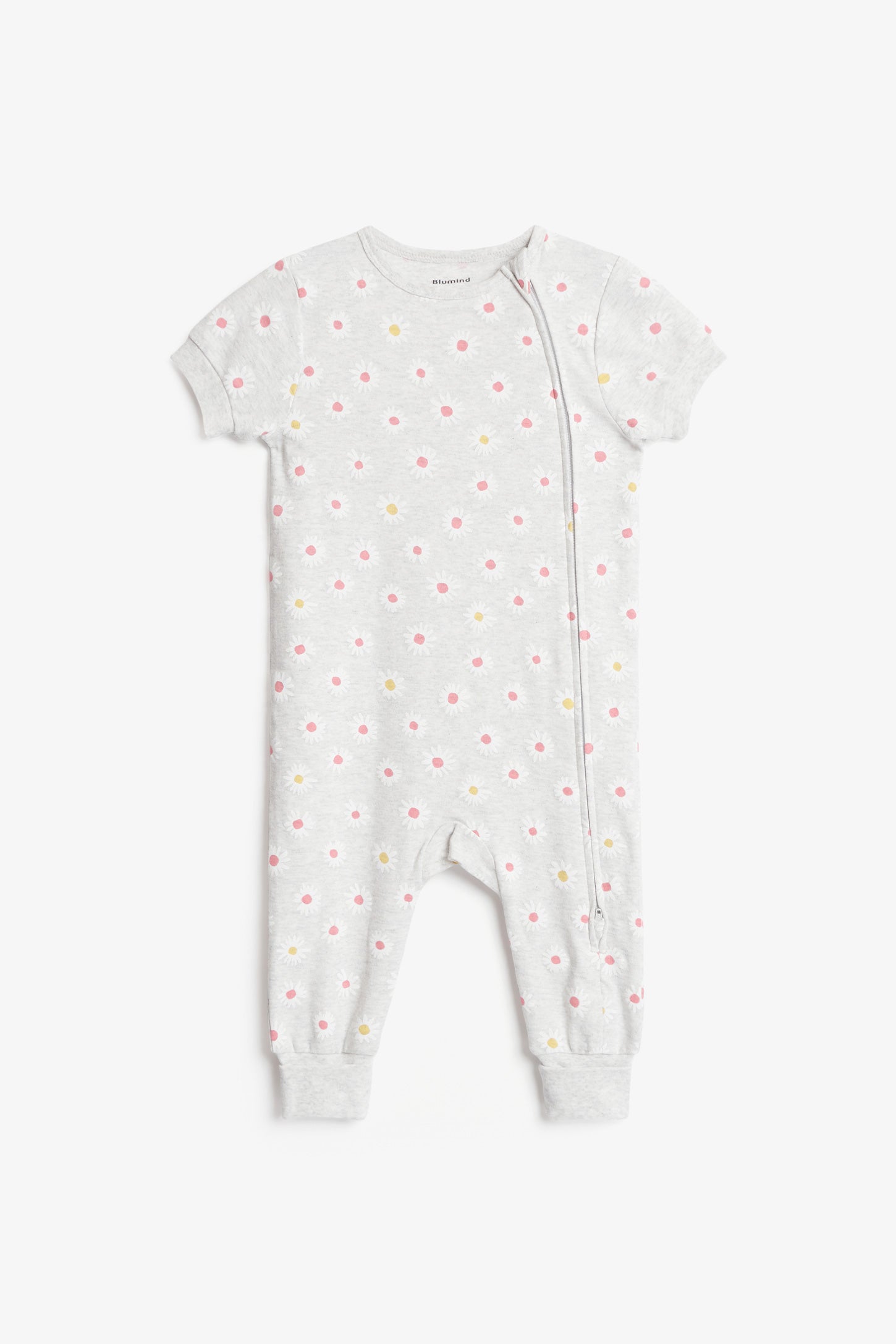 Pyjama 1-pièce évolutif en coton bio - Bébé fille && GRIS PALE